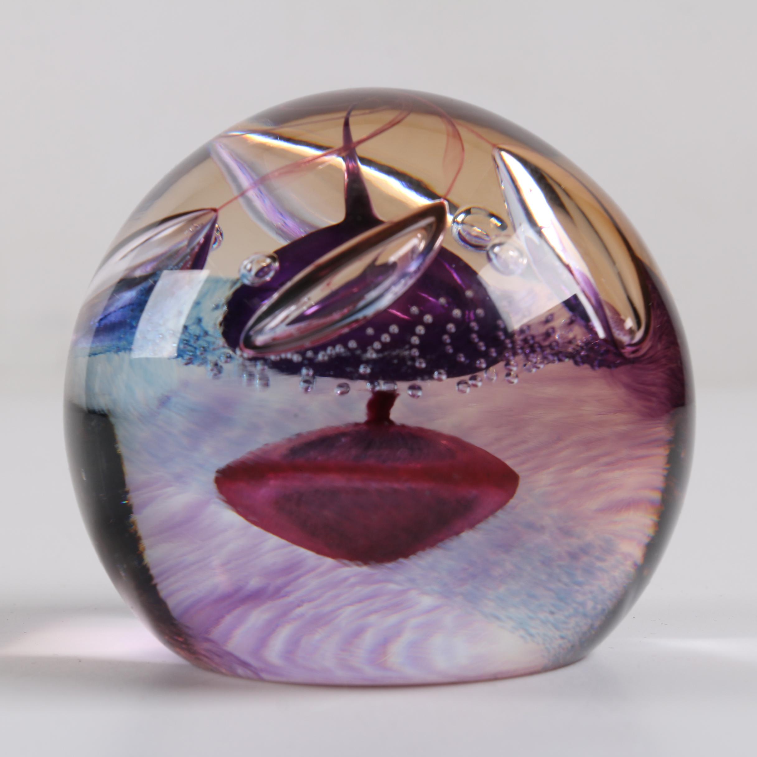 Limited Edition Caithness "Magic Roundabout" Glass Paperweight