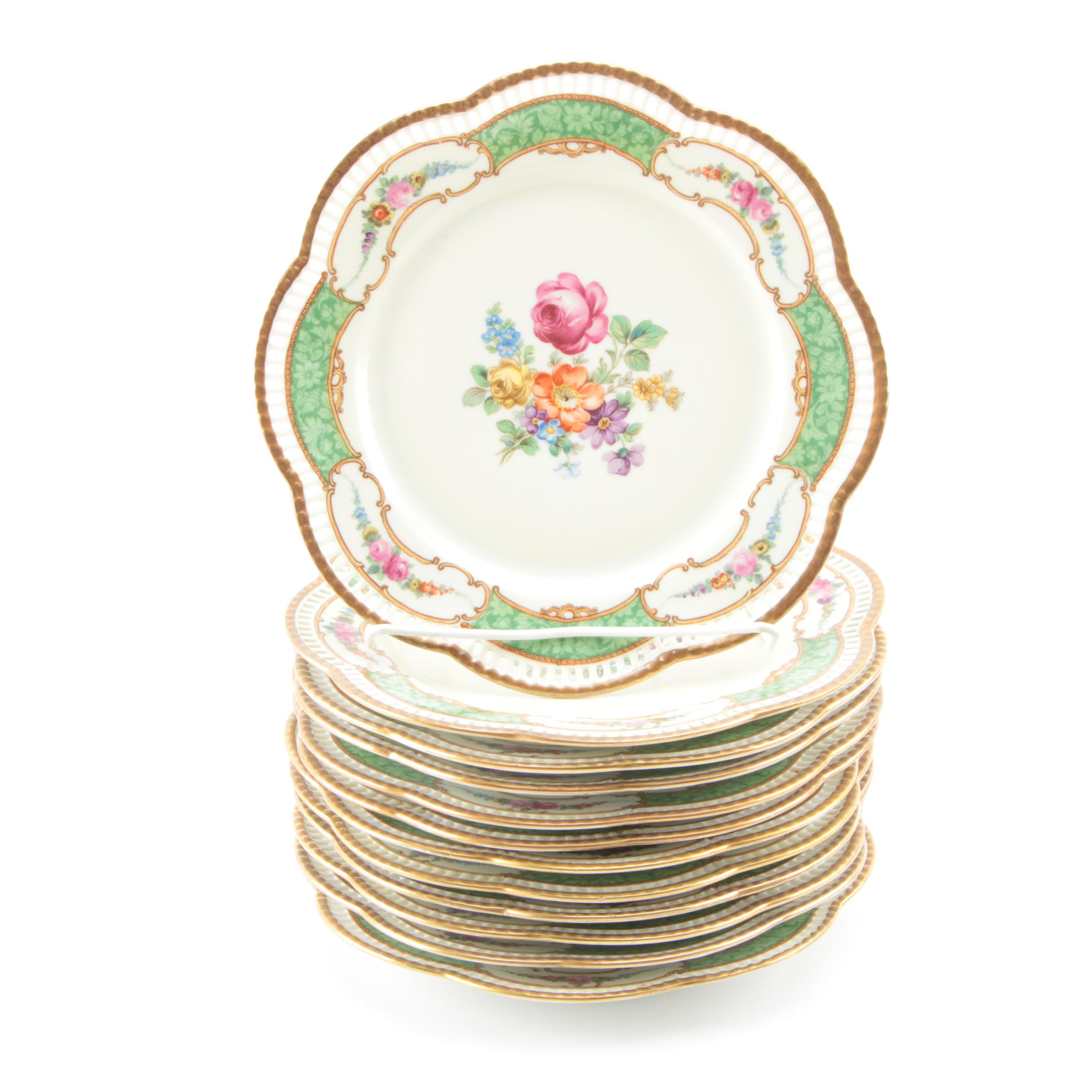 1918-29 Schumann Porcelain Salad Plates