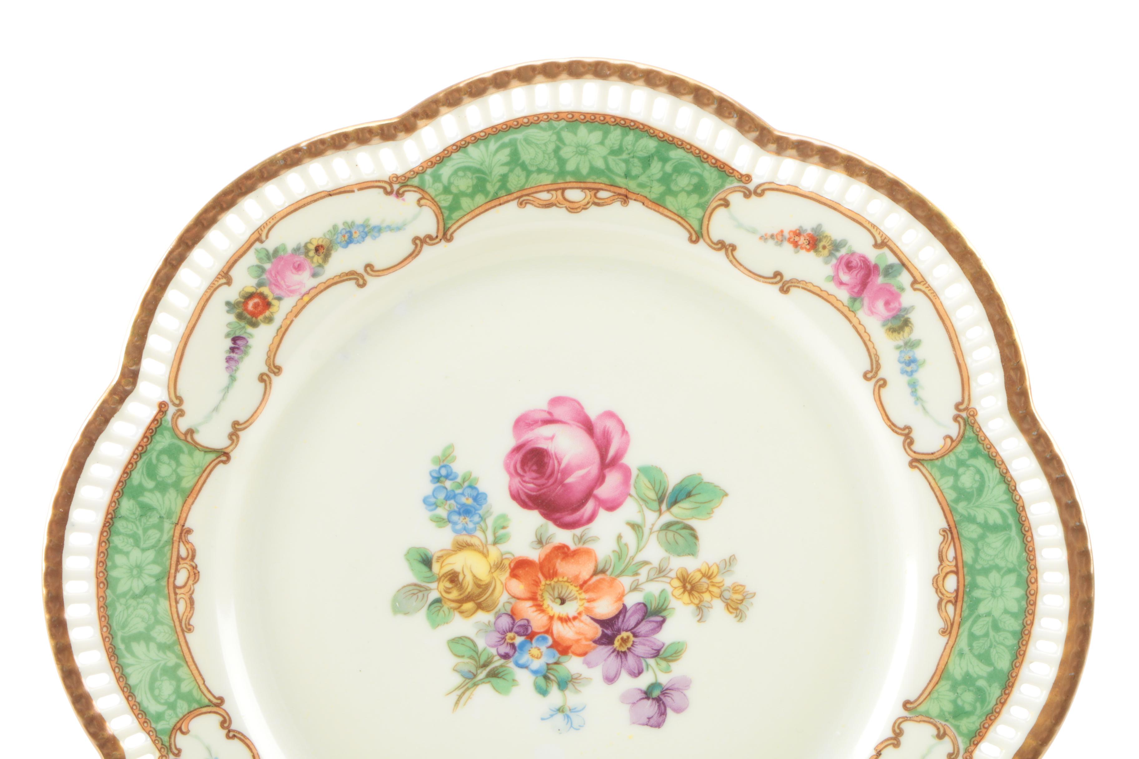 1918-29 Schumann Porcelain Salad Plates