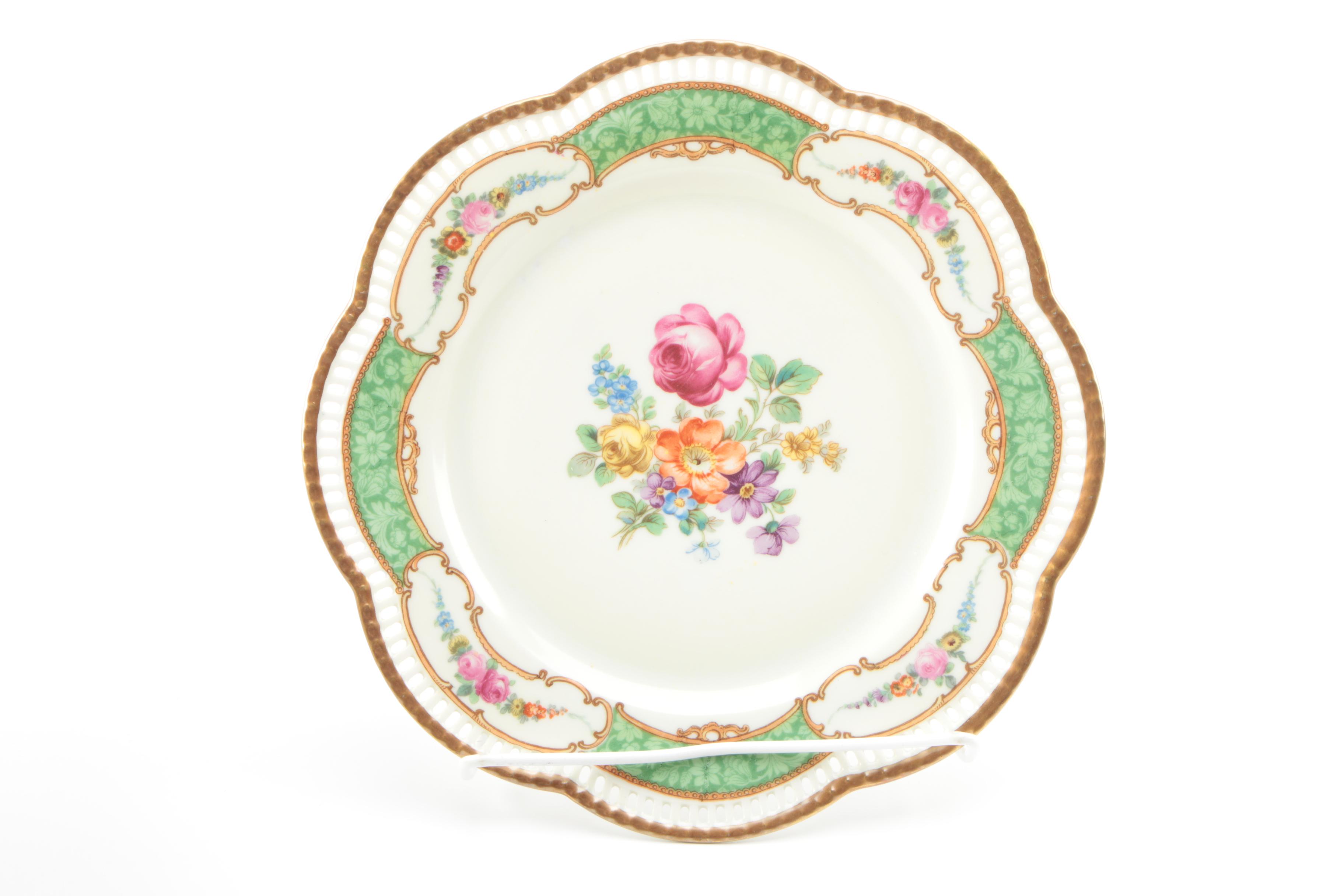1918-29 Schumann Porcelain Salad Plates
