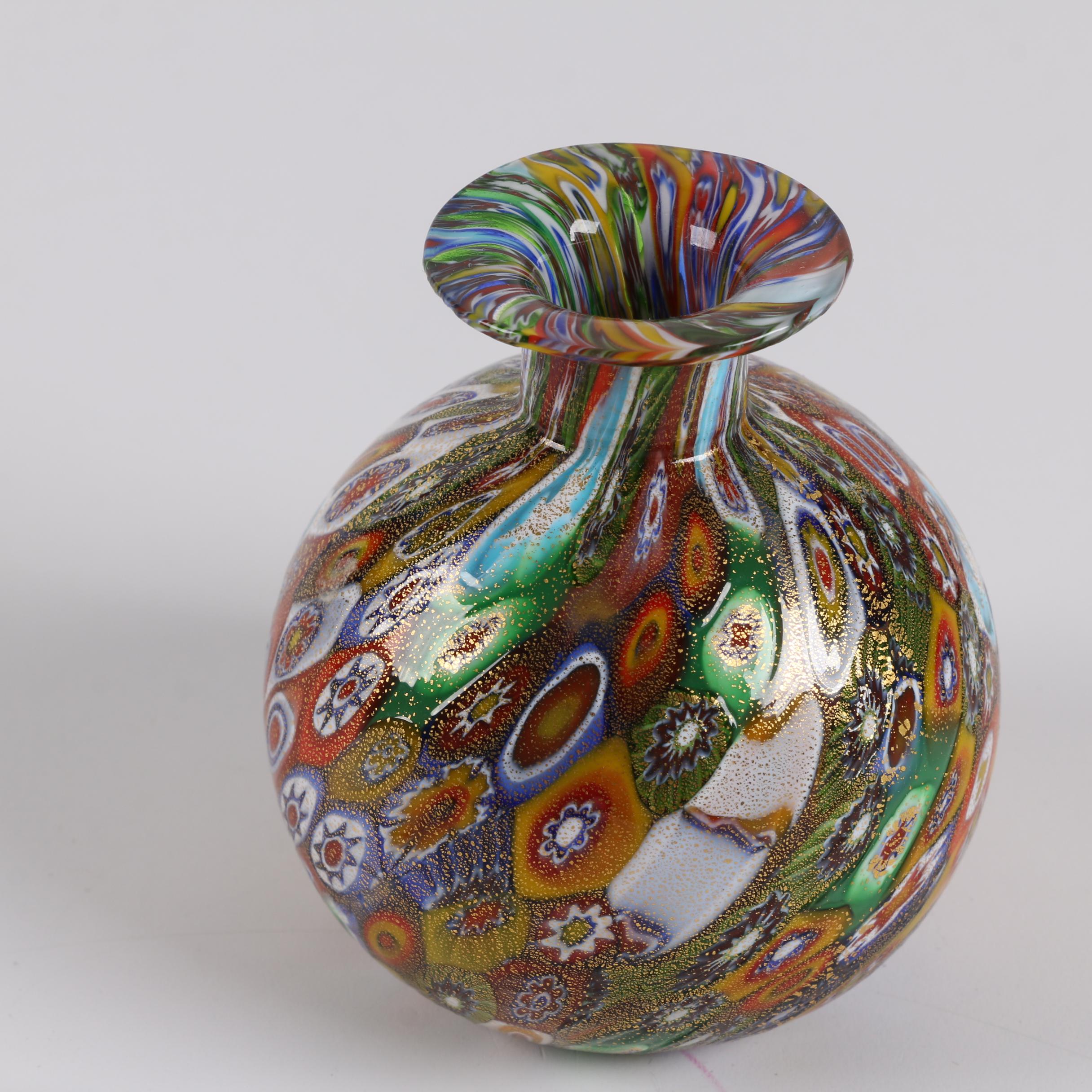 Art Glass Millefiori Perfume Bottle