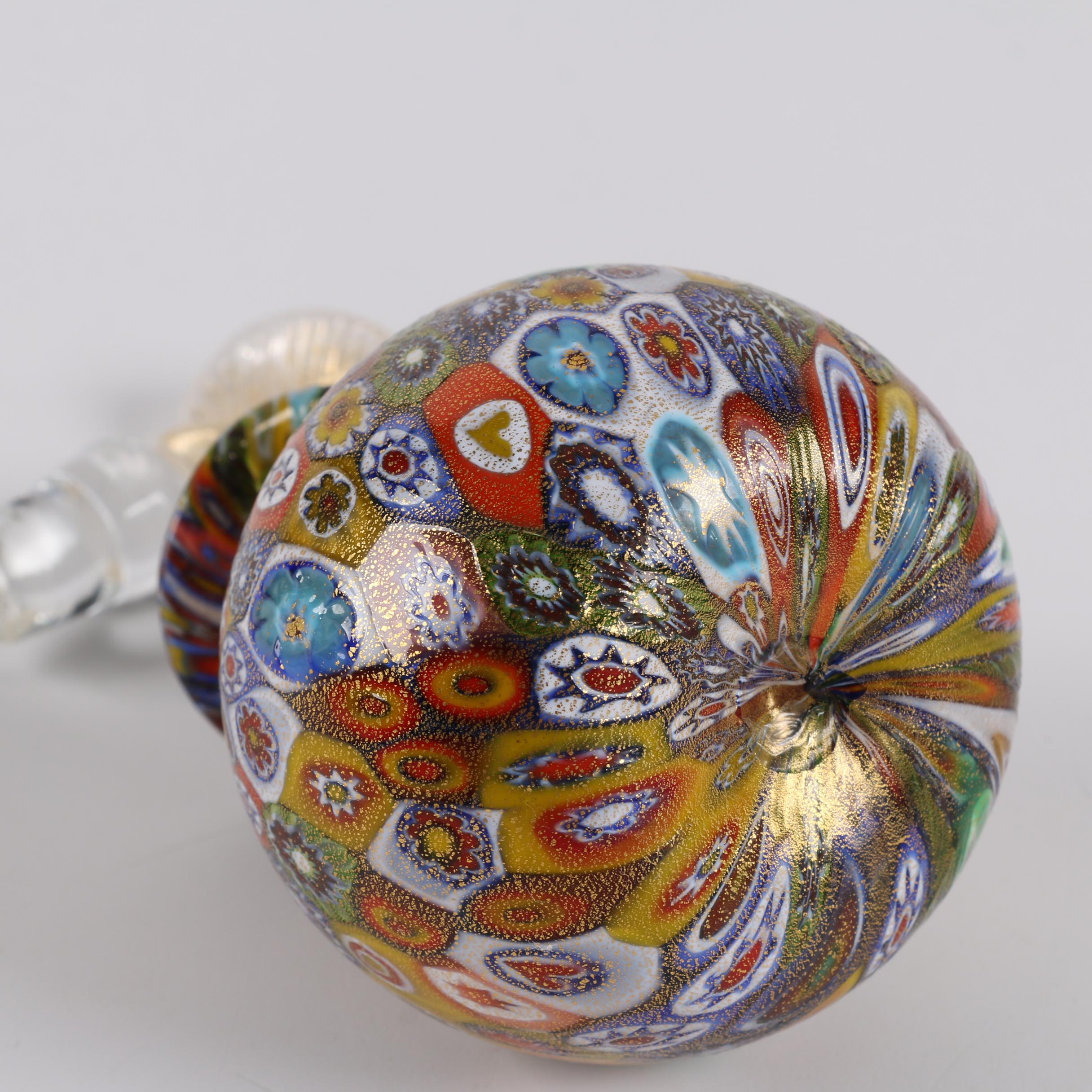 Art Glass Millefiori Perfume Bottle