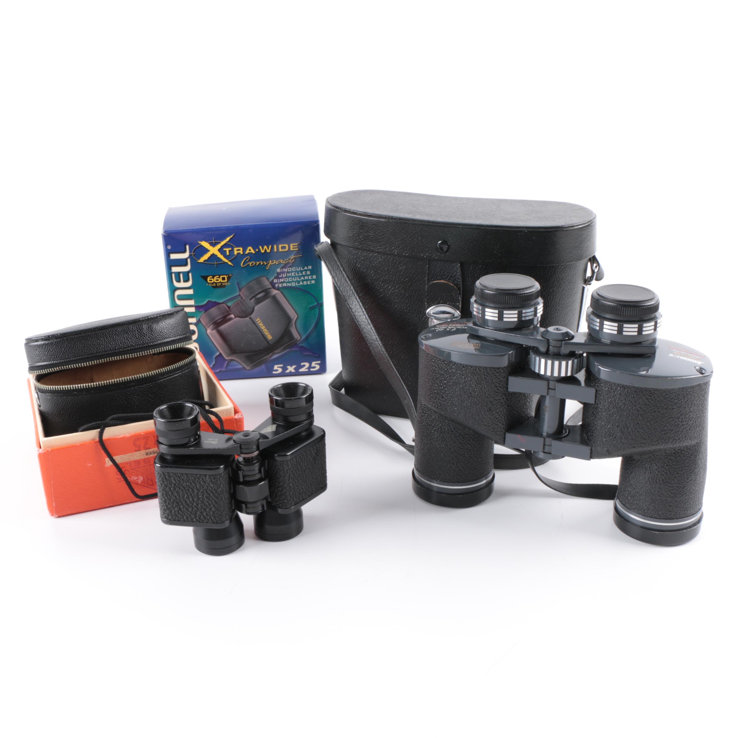 Bushnell, Hertel & Reuss Kassel Optik and Jason Statesman Binoculars
