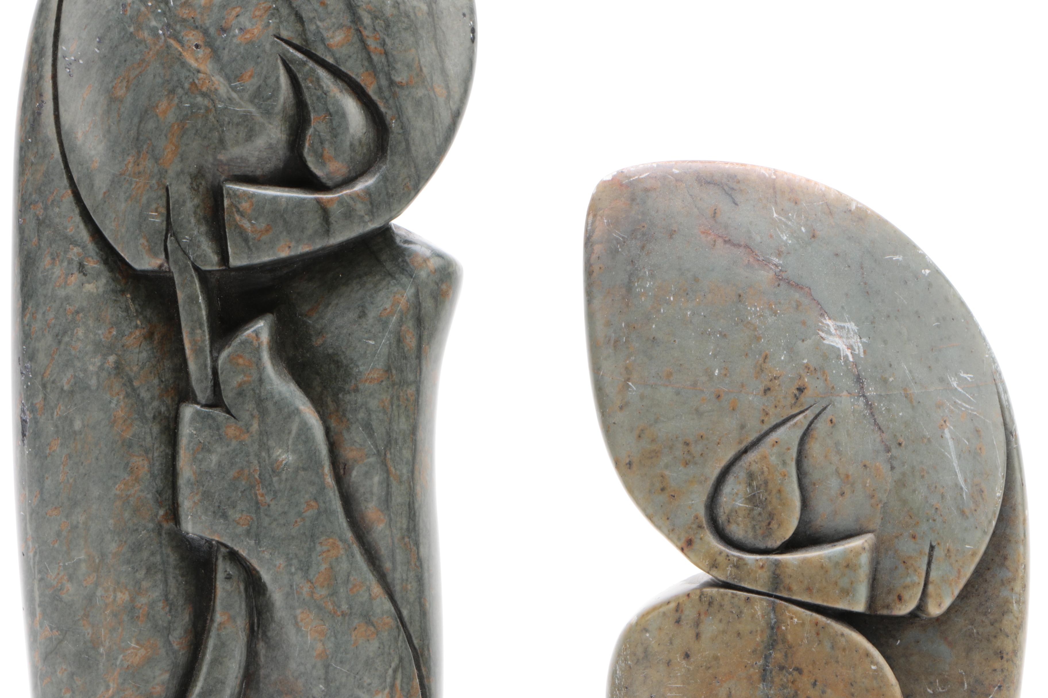 Shona Style Carved Soapstone Figures