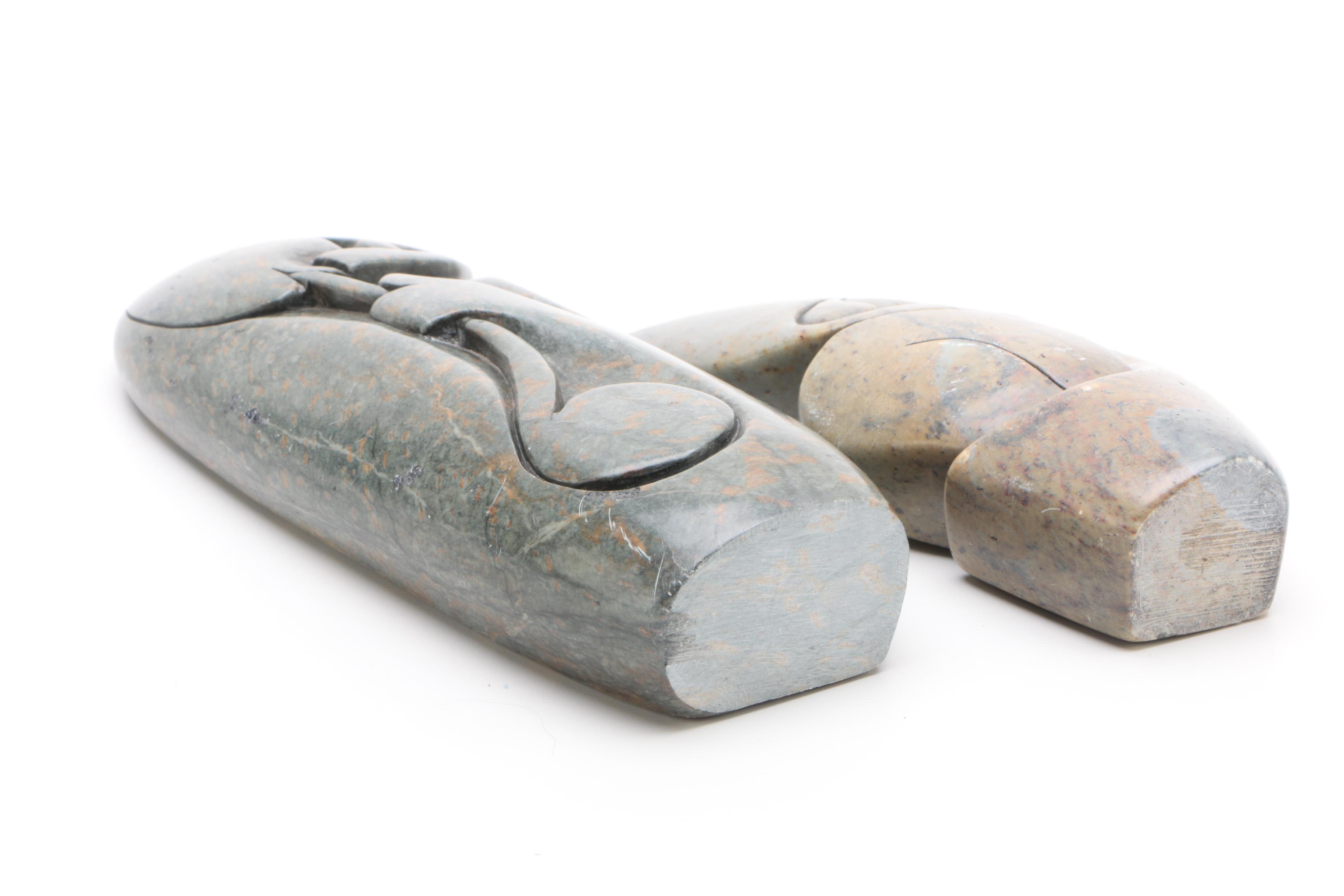 Shona Style Carved Soapstone Figures