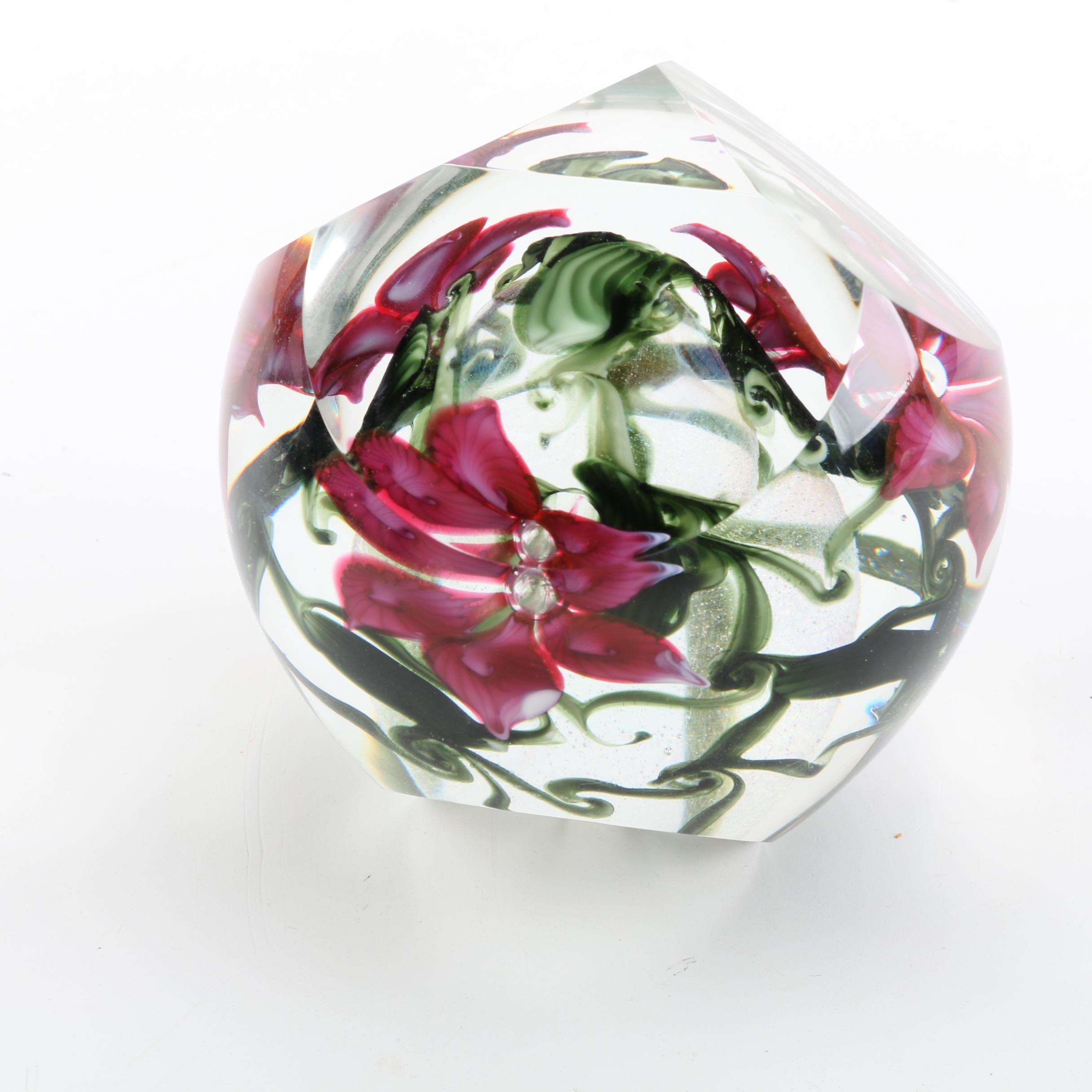 Limited Edition Vandermark Glass Paperweight by Doug Merritt