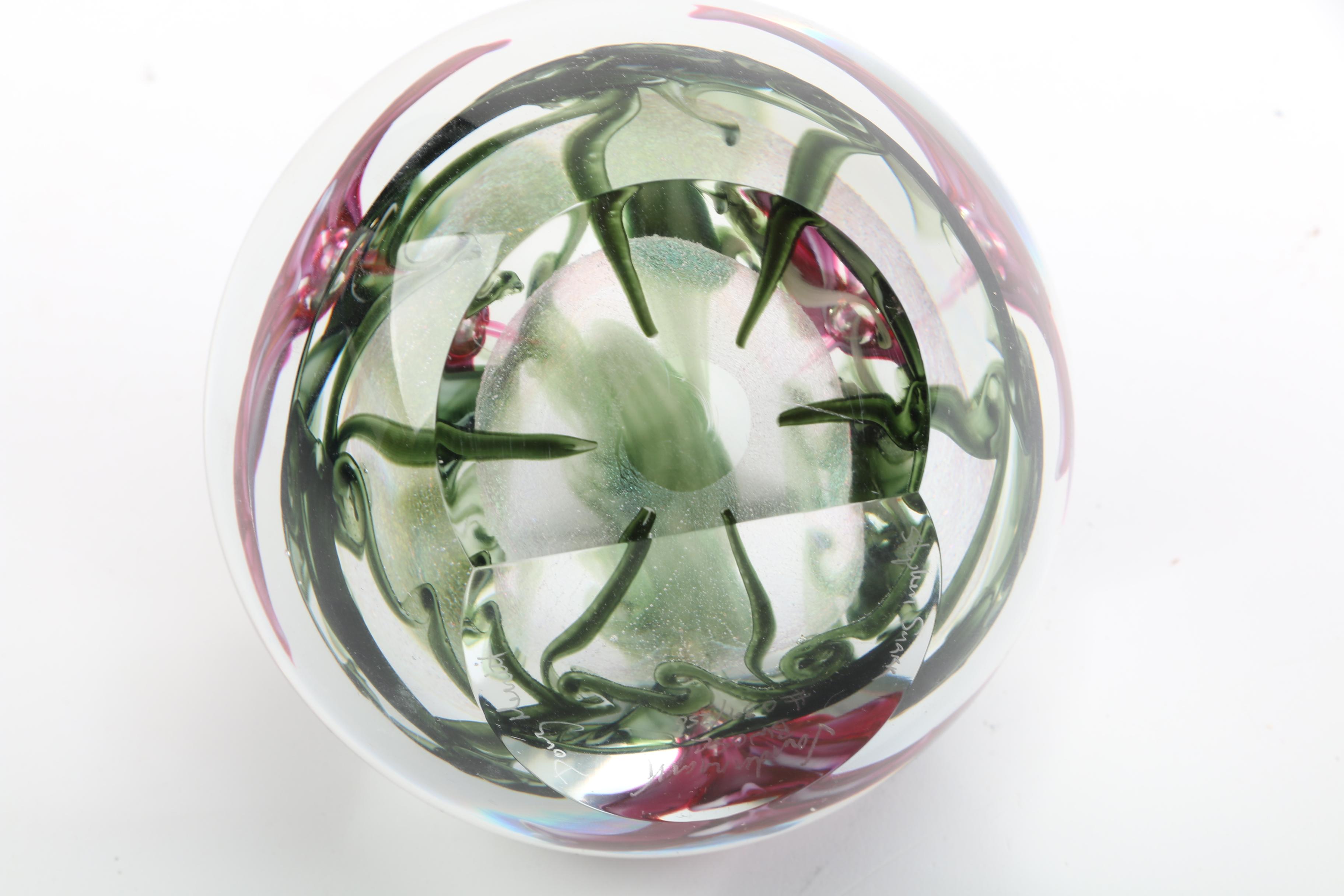 Limited Edition Vandermark Glass Paperweight by Doug Merritt