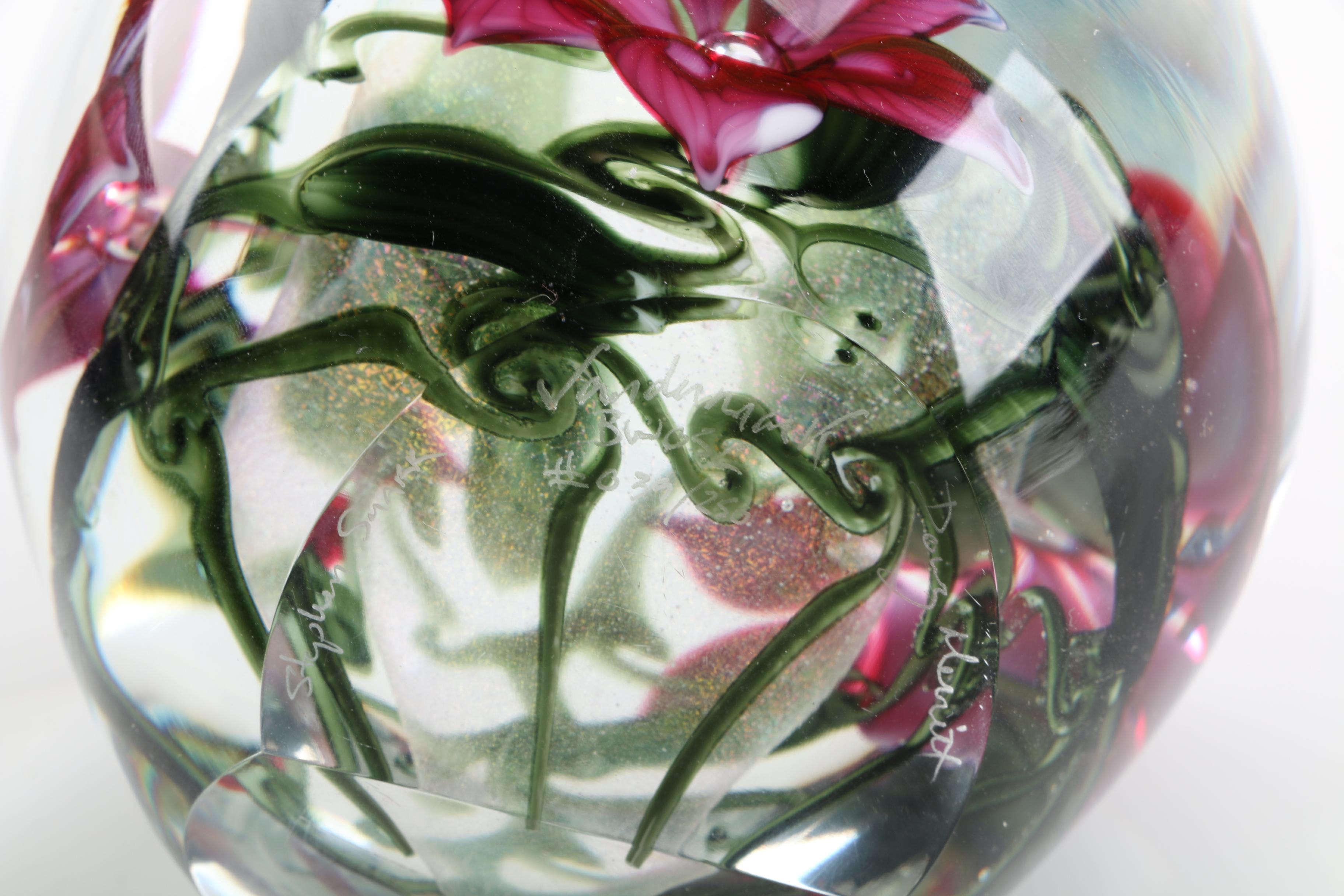 Limited Edition Vandermark Glass Paperweight by Doug Merritt