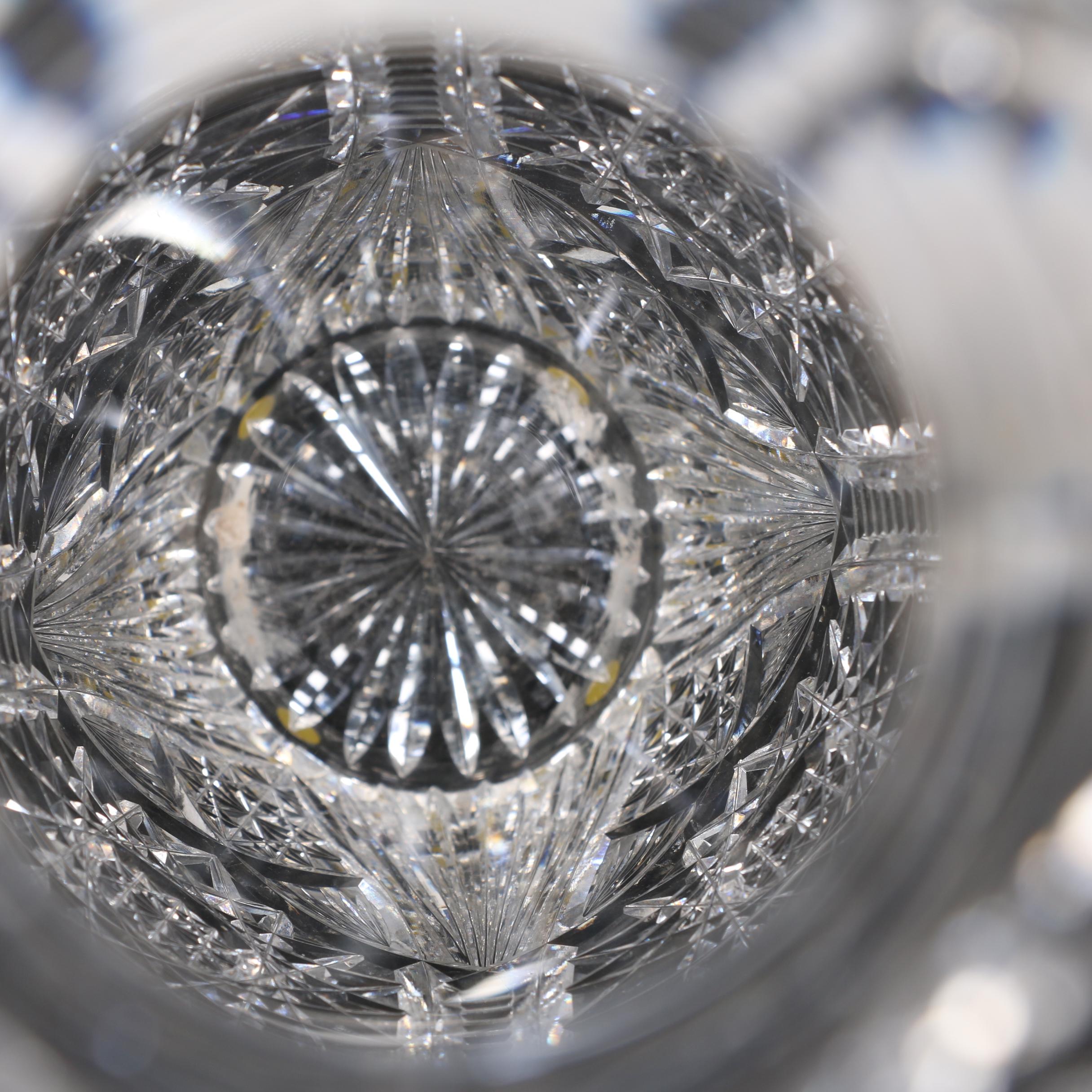 American Brilliant Period Cut Glass Vase