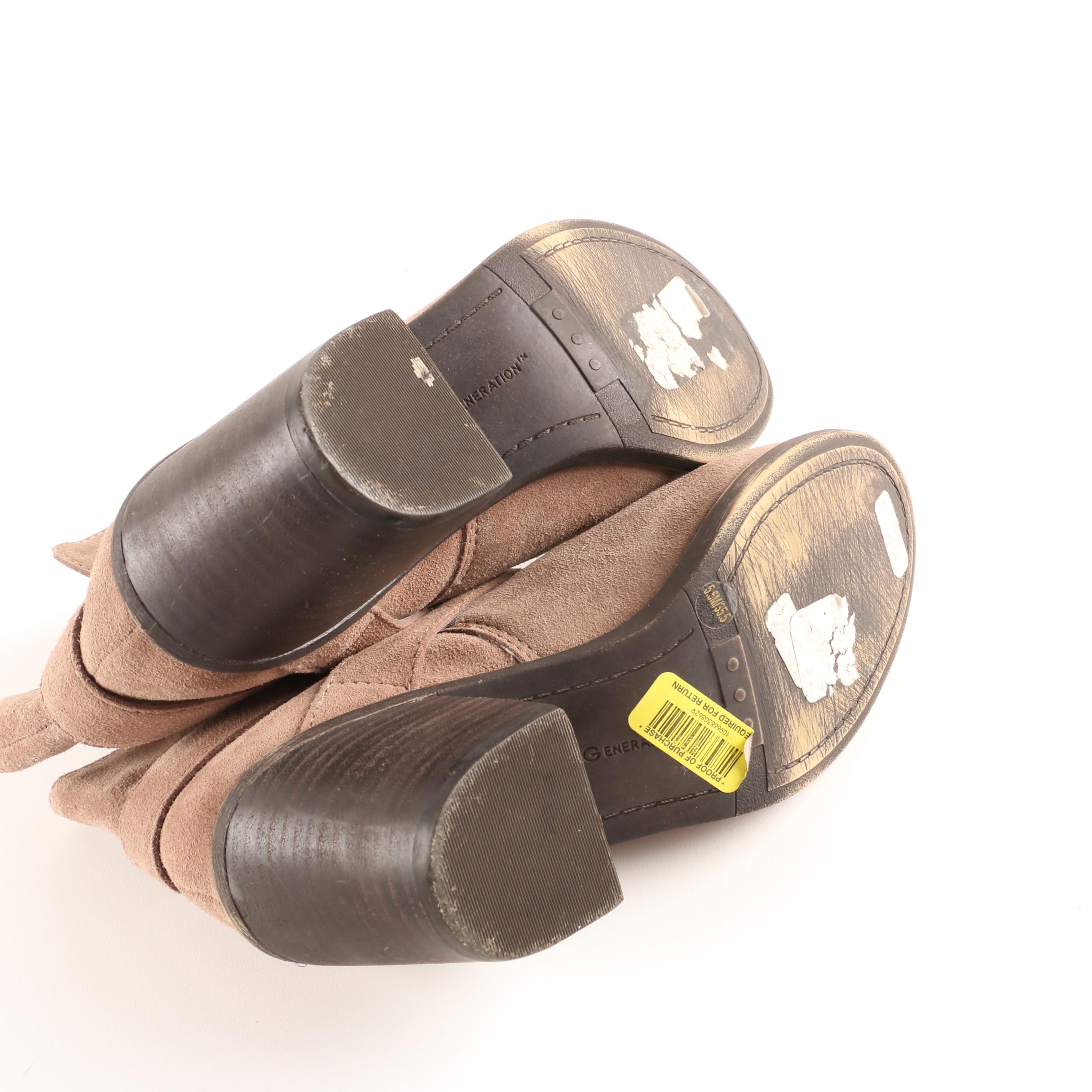 BCBGeneration Aries Suede Boots and Taryn Rose Velvet Loafers