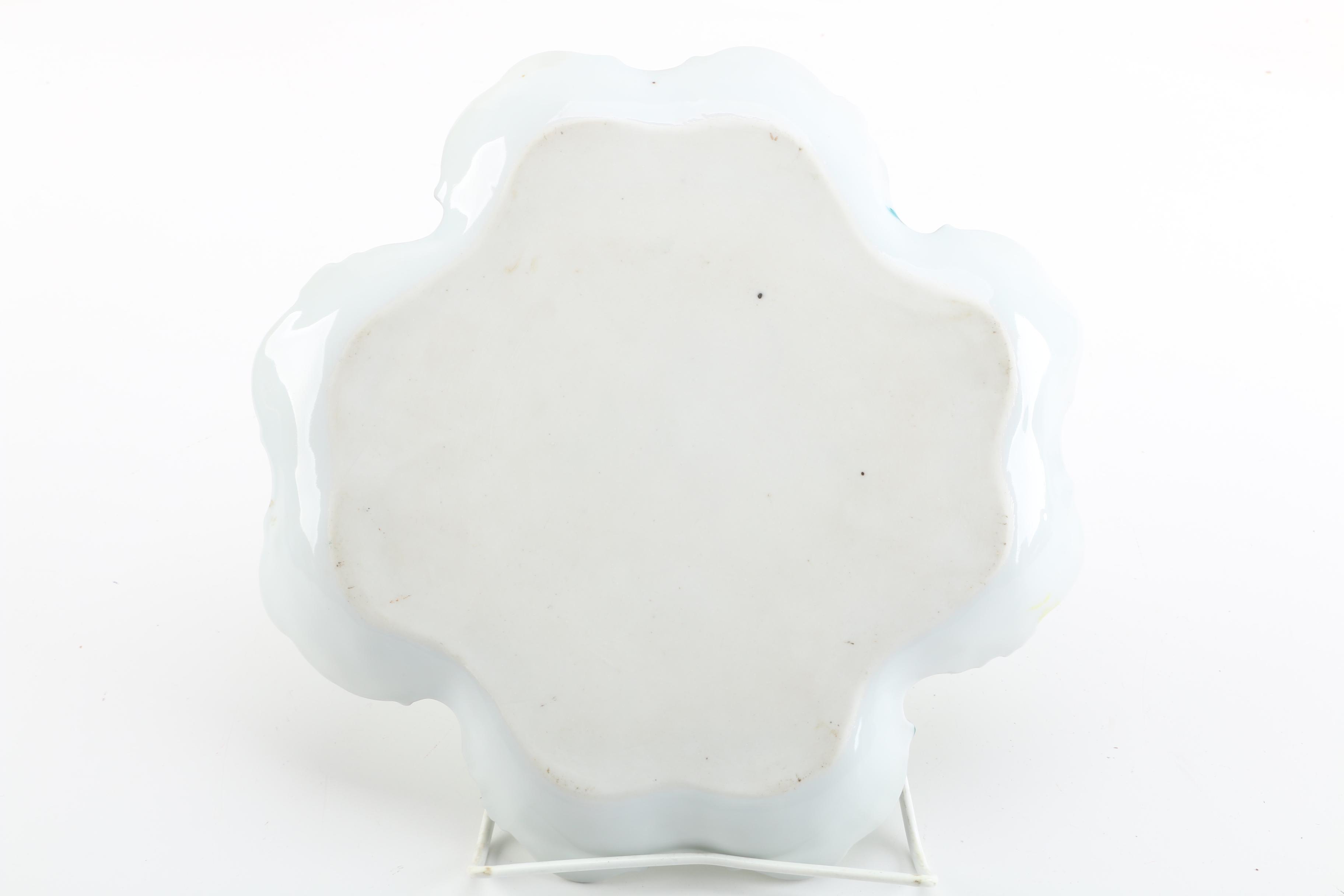 Hand-Painted Victorian Style Porcelain Dish