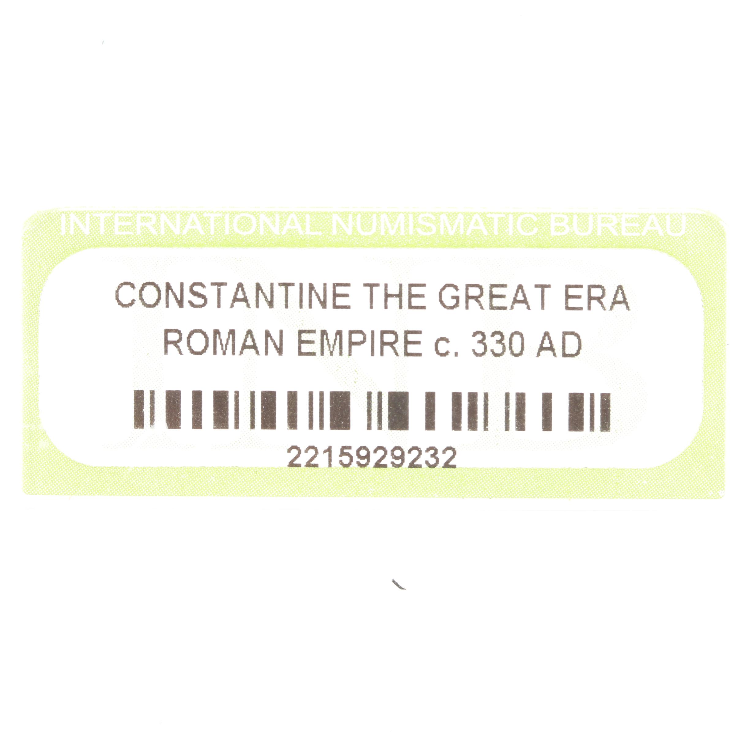 Nine Ancient Roman Imperial Bronze Coins from Constantine the Great's Era