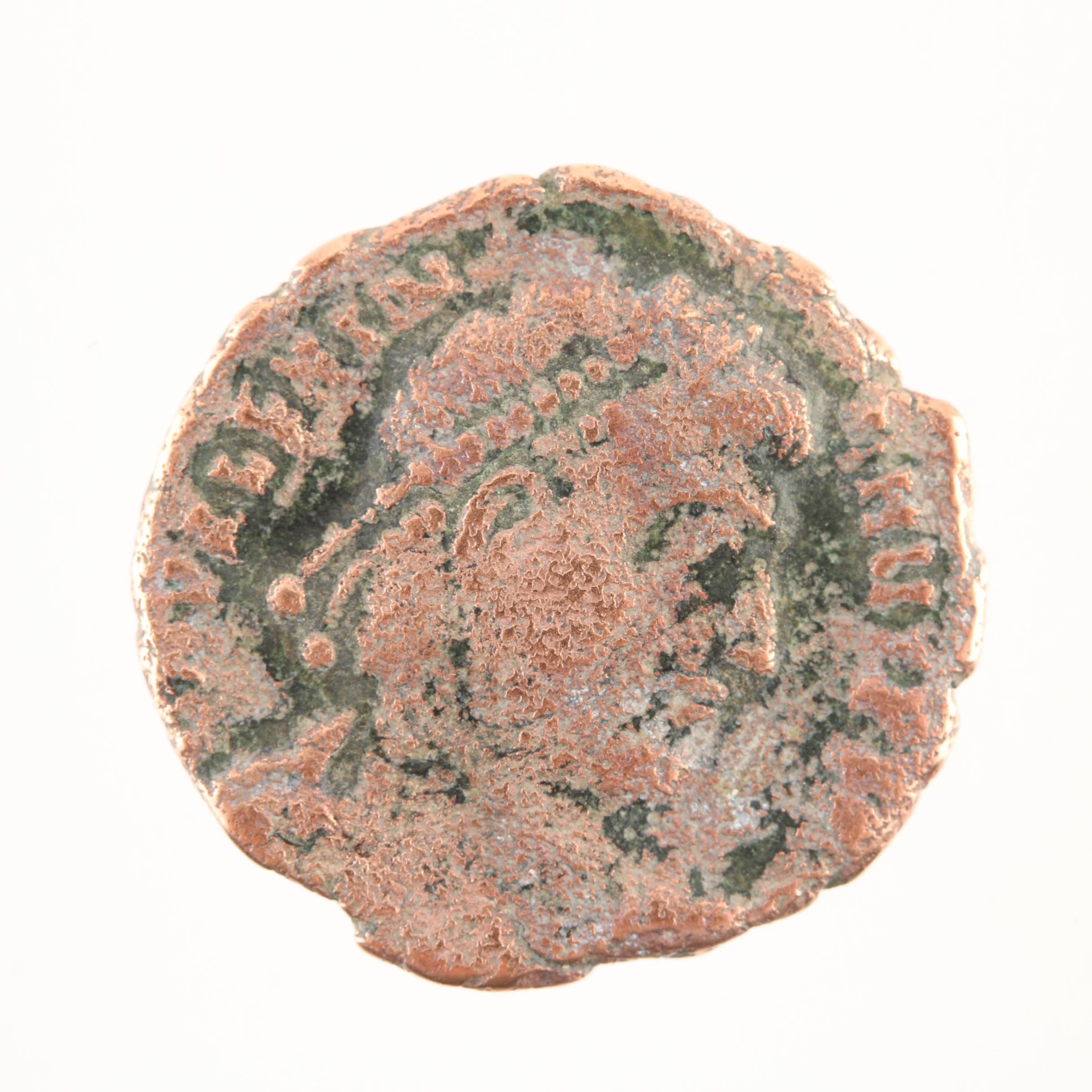 Nine Ancient Roman Imperial Bronze Coins from Constantine the Great's Era