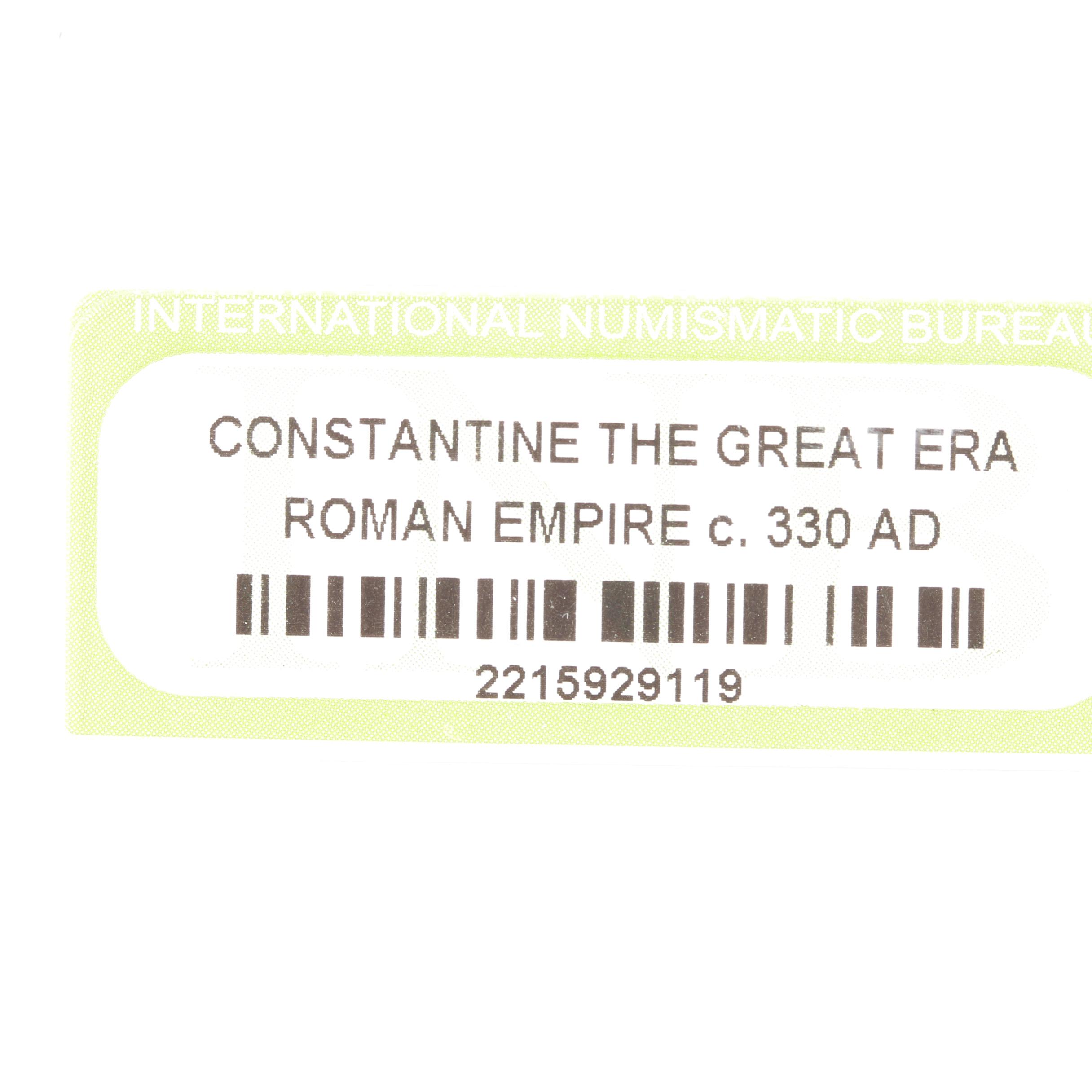 Nine Ancient Roman Imperial Bronze Coins from Constantine the Great's Era
