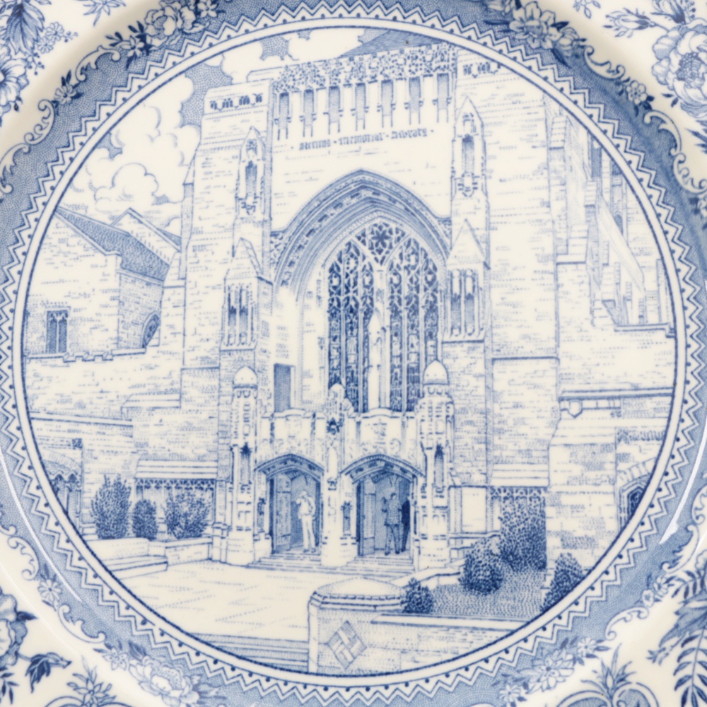 Collection of Vintage Pictorial Wedgwood "Yale" Tableware