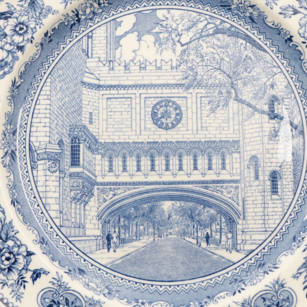 Collection of Vintage Pictorial Wedgwood "Yale" Tableware