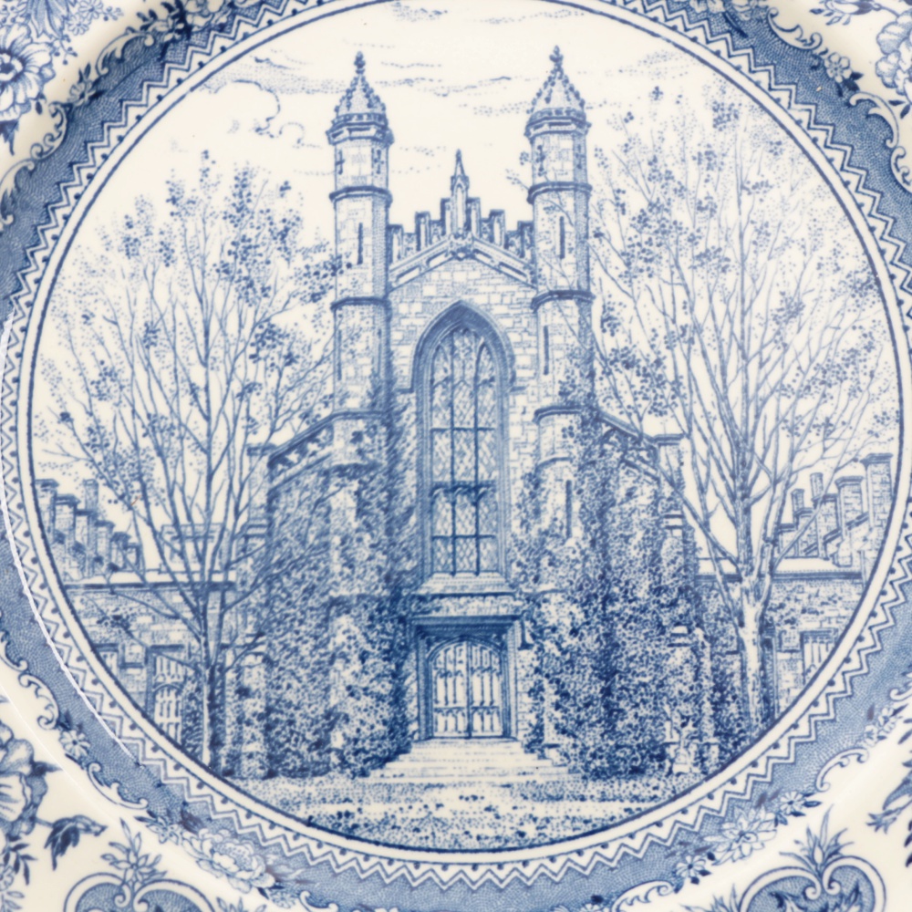 Collection of Vintage Pictorial Wedgwood "Yale" Tableware