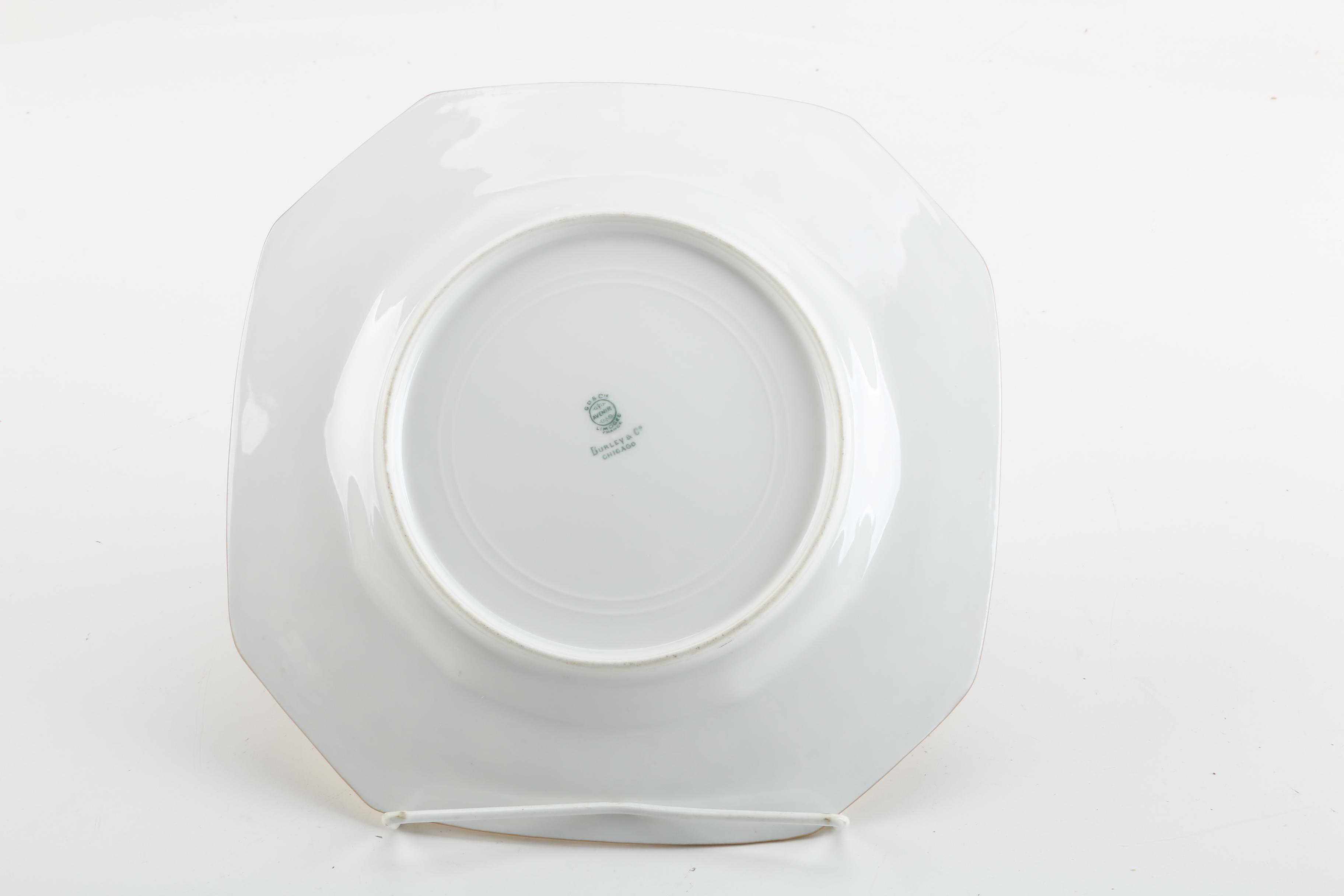 Antique G. Demartine & Co. Limoges Porcelain Plate