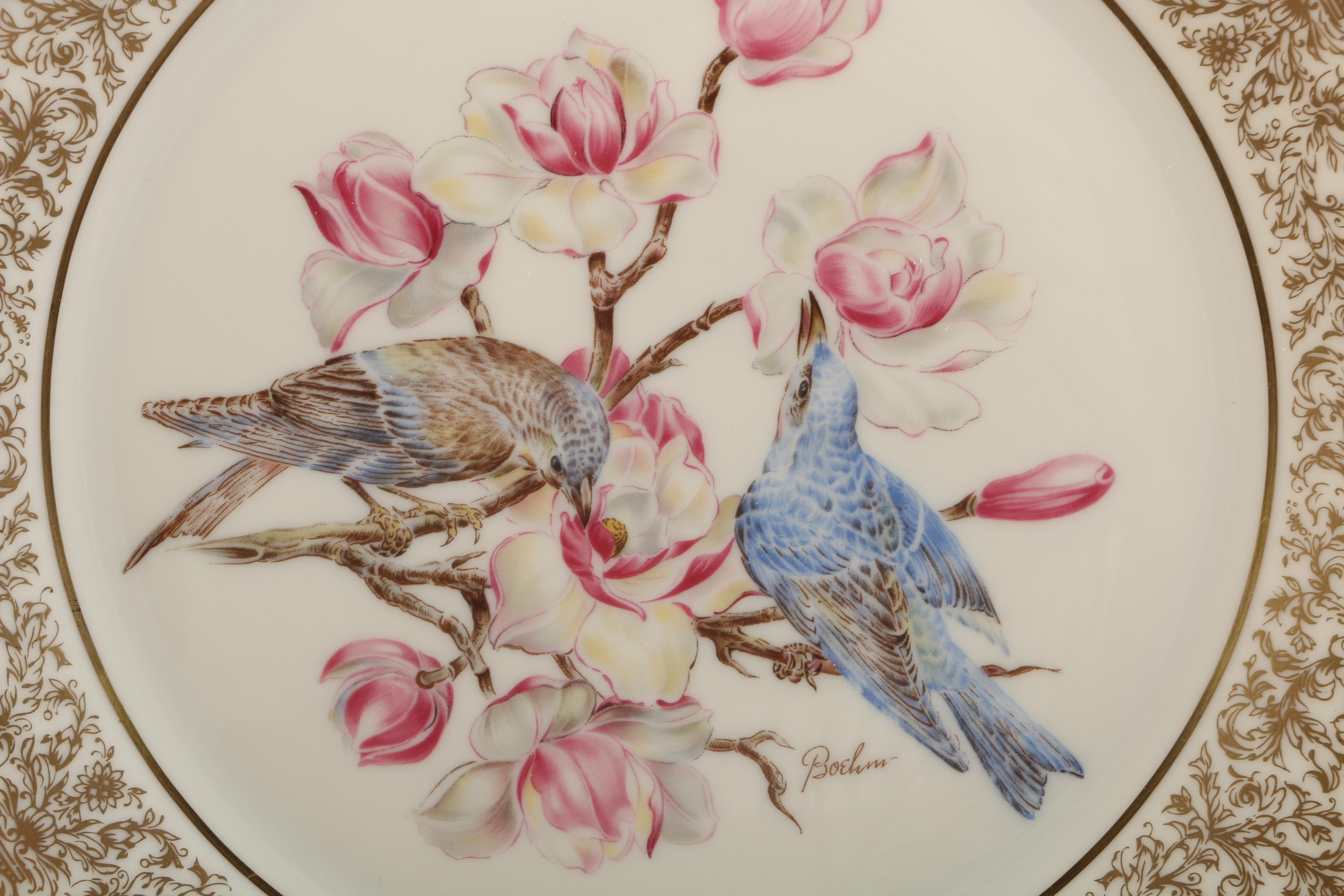 1972 Lenox Limited Edition Boehm Birds "Mountain Bluebird" Collector Plate
