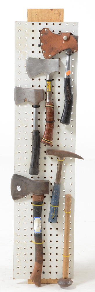 Group of Hatchets and Tools