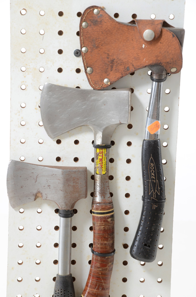Group of Hatchets and Tools