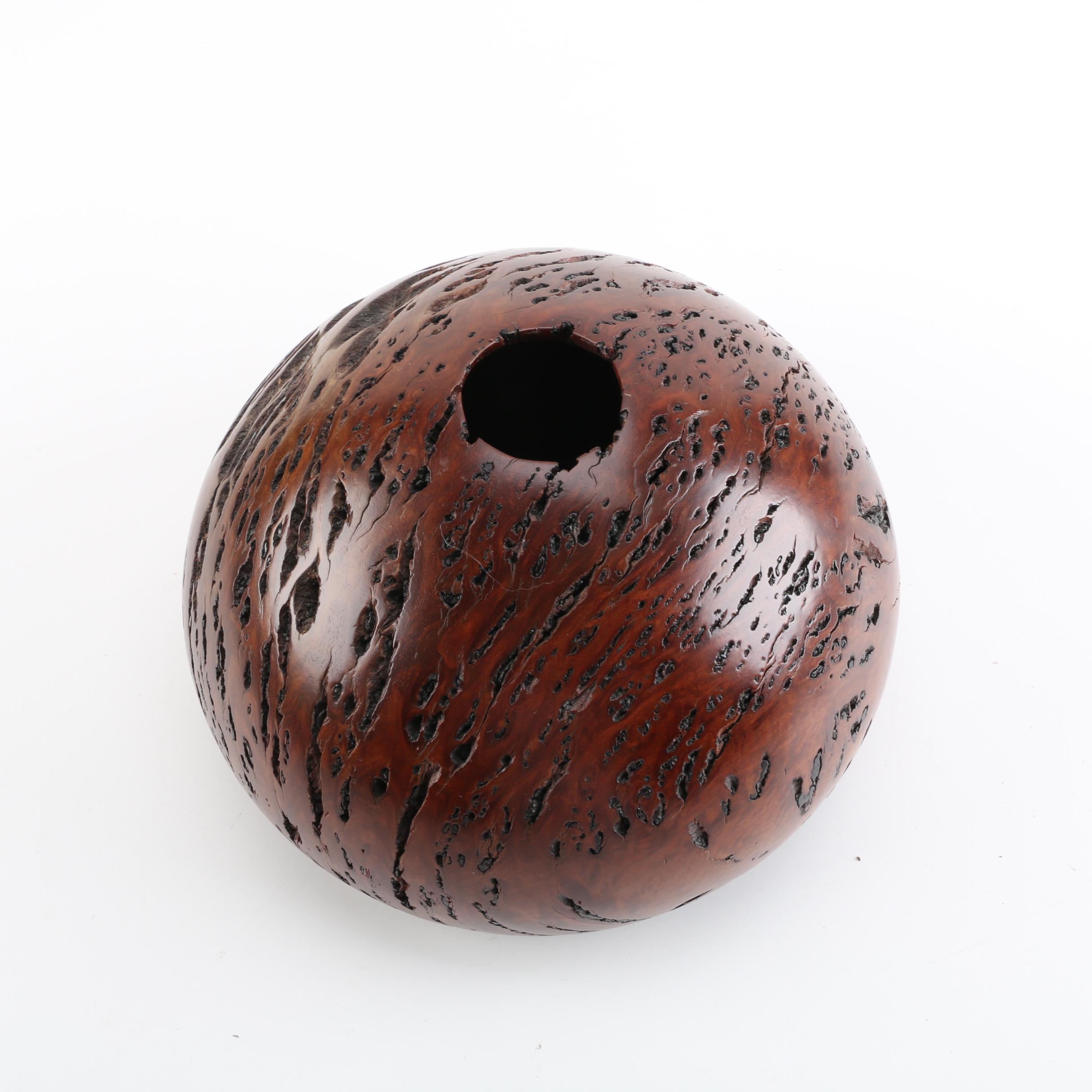 David Rennie Western Australian Jarrah Burl Wood Vase