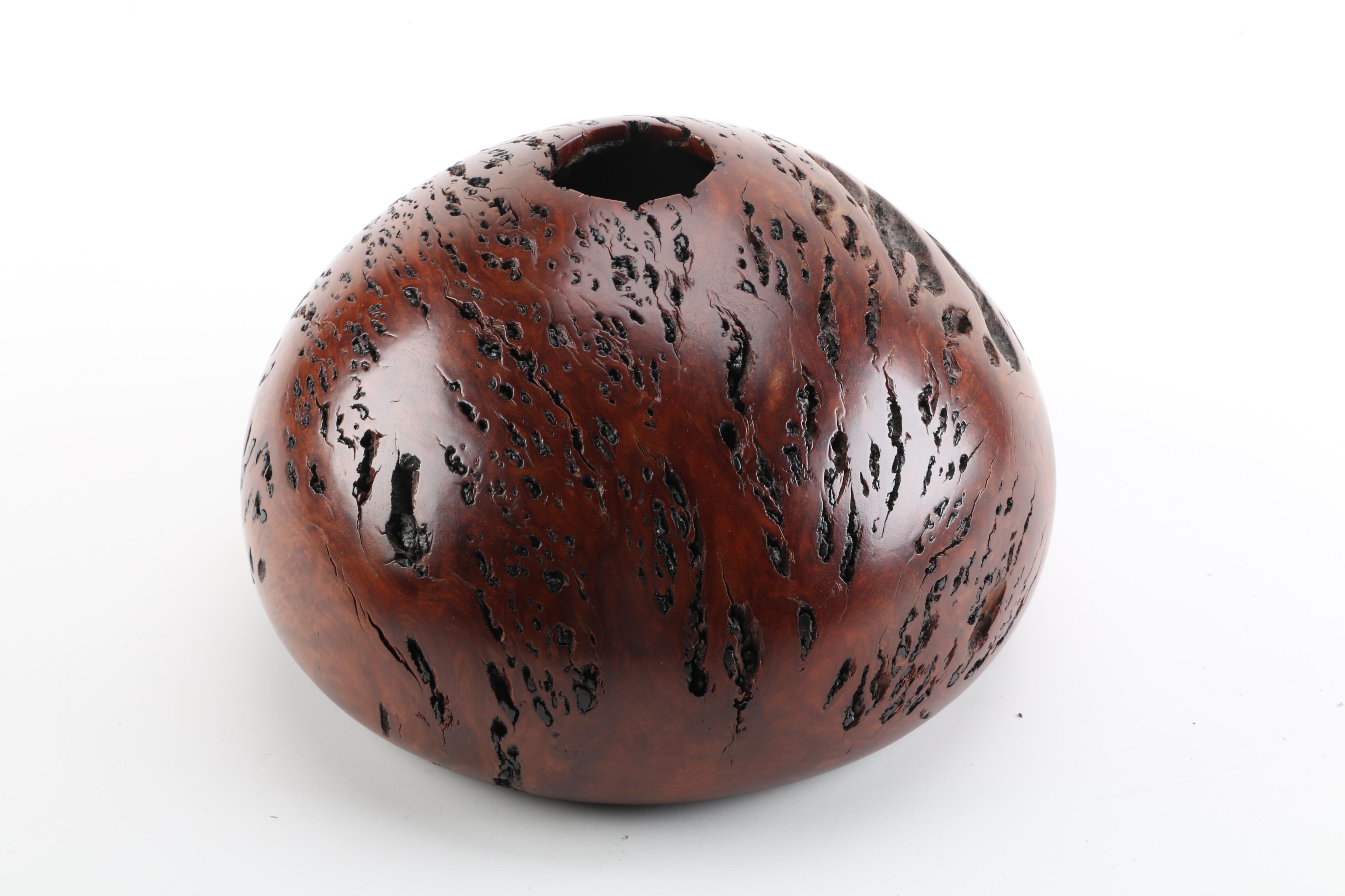 David Rennie Western Australian Jarrah Burl Wood Vase