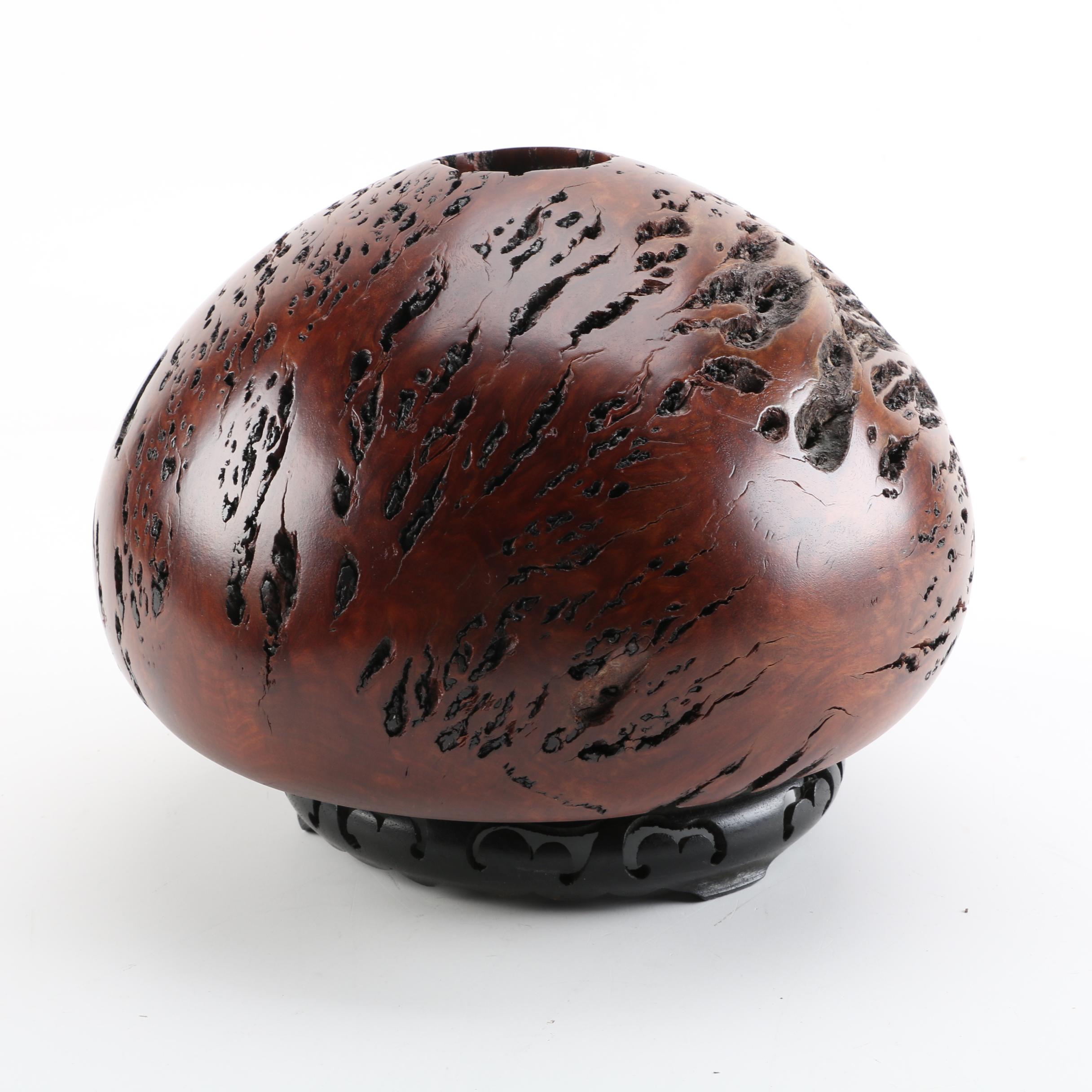 David Rennie Western Australian Jarrah Burl Wood Vase