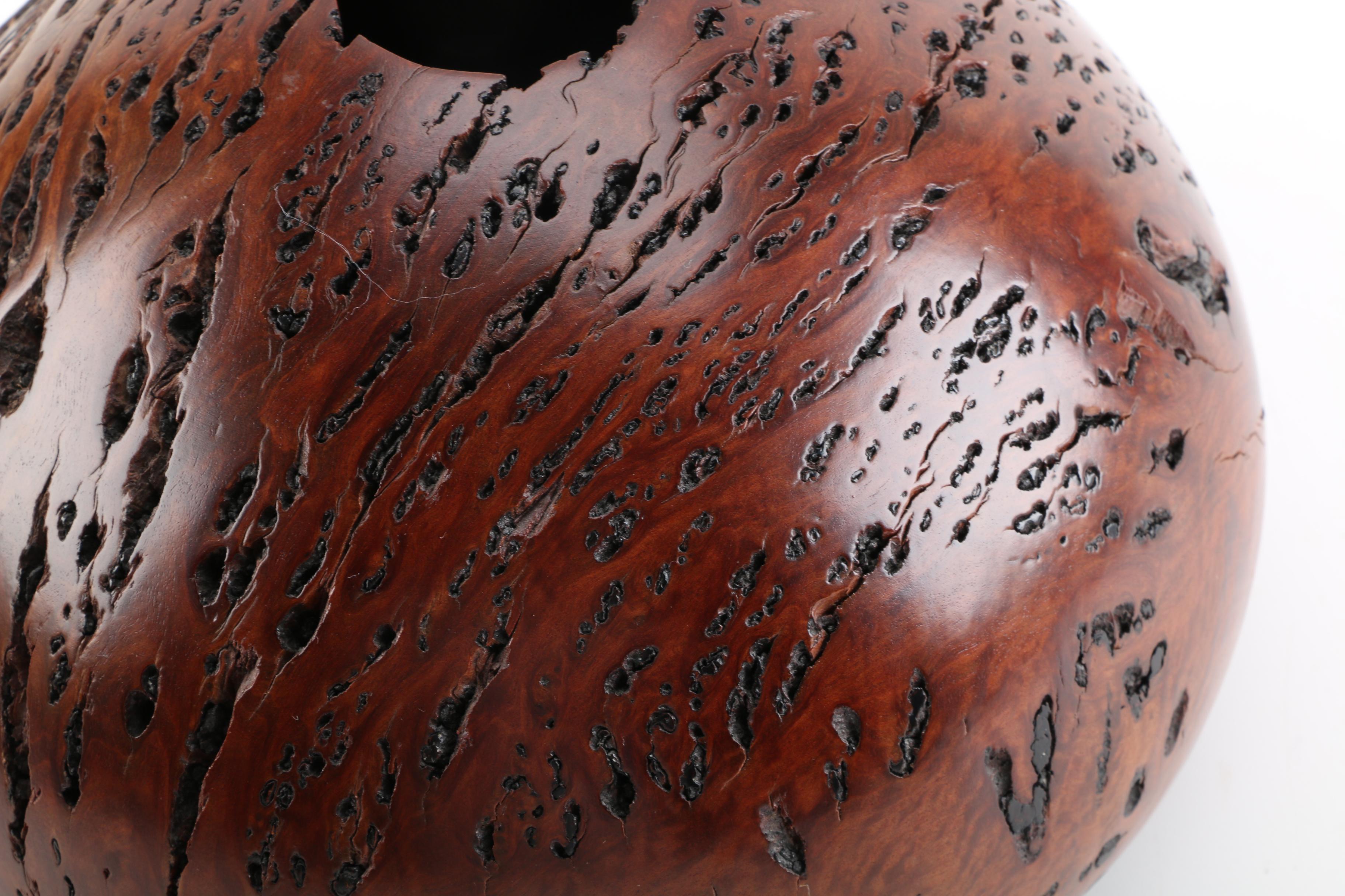 David Rennie Western Australian Jarrah Burl Wood Vase