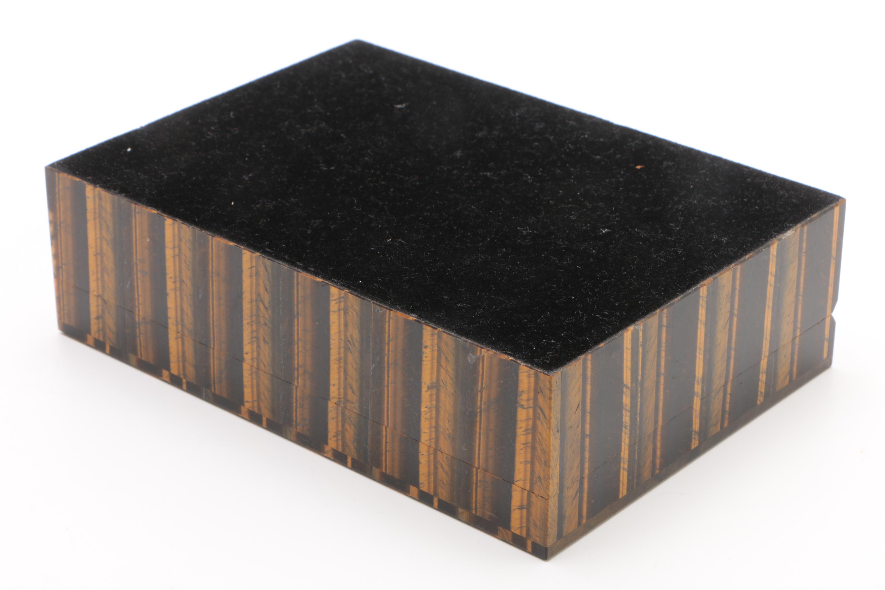 Polished Tiger's Eye Decorative Box
