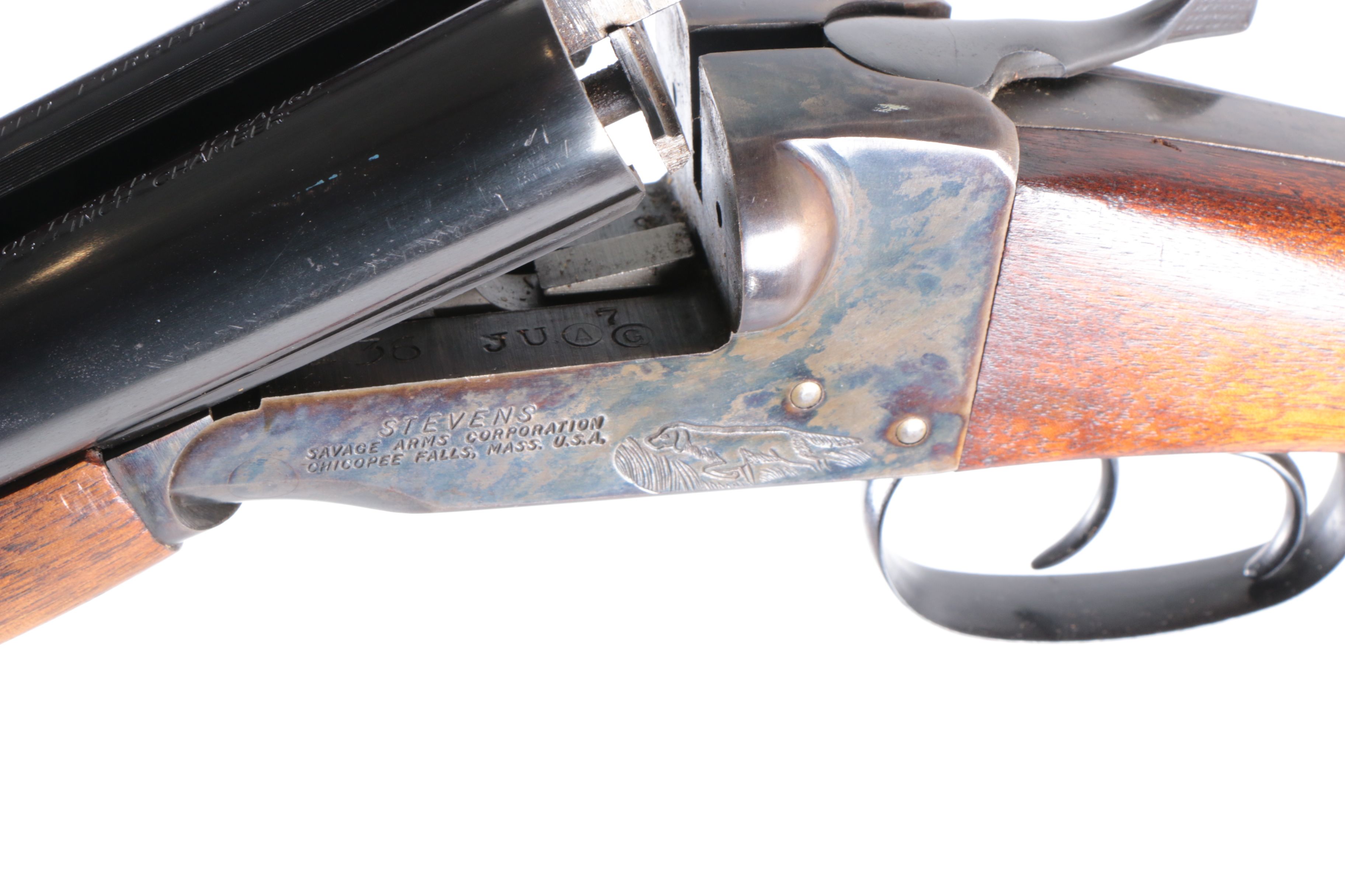 J. Stevens for Savage Arms Model 5100 12 Gauge Side by Side Shotgun