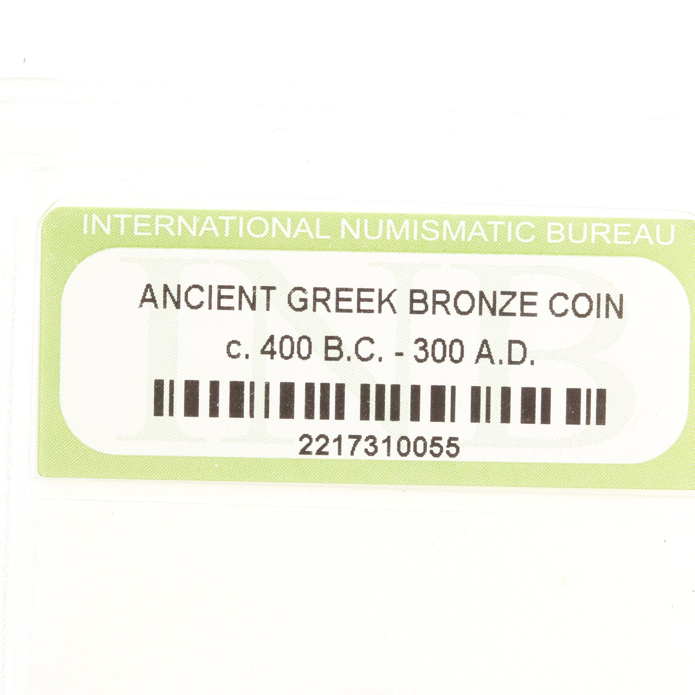 Ten Ancient Greek Bronze Coins