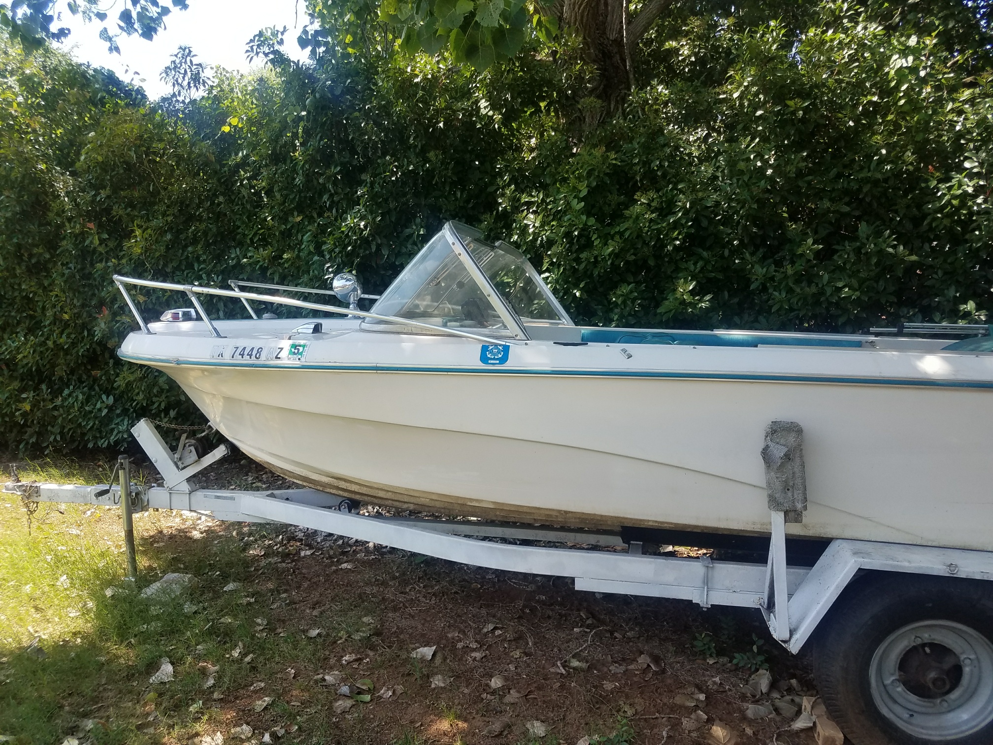 1967 Mark Twain V-Sonic 18' Boat with Trailer