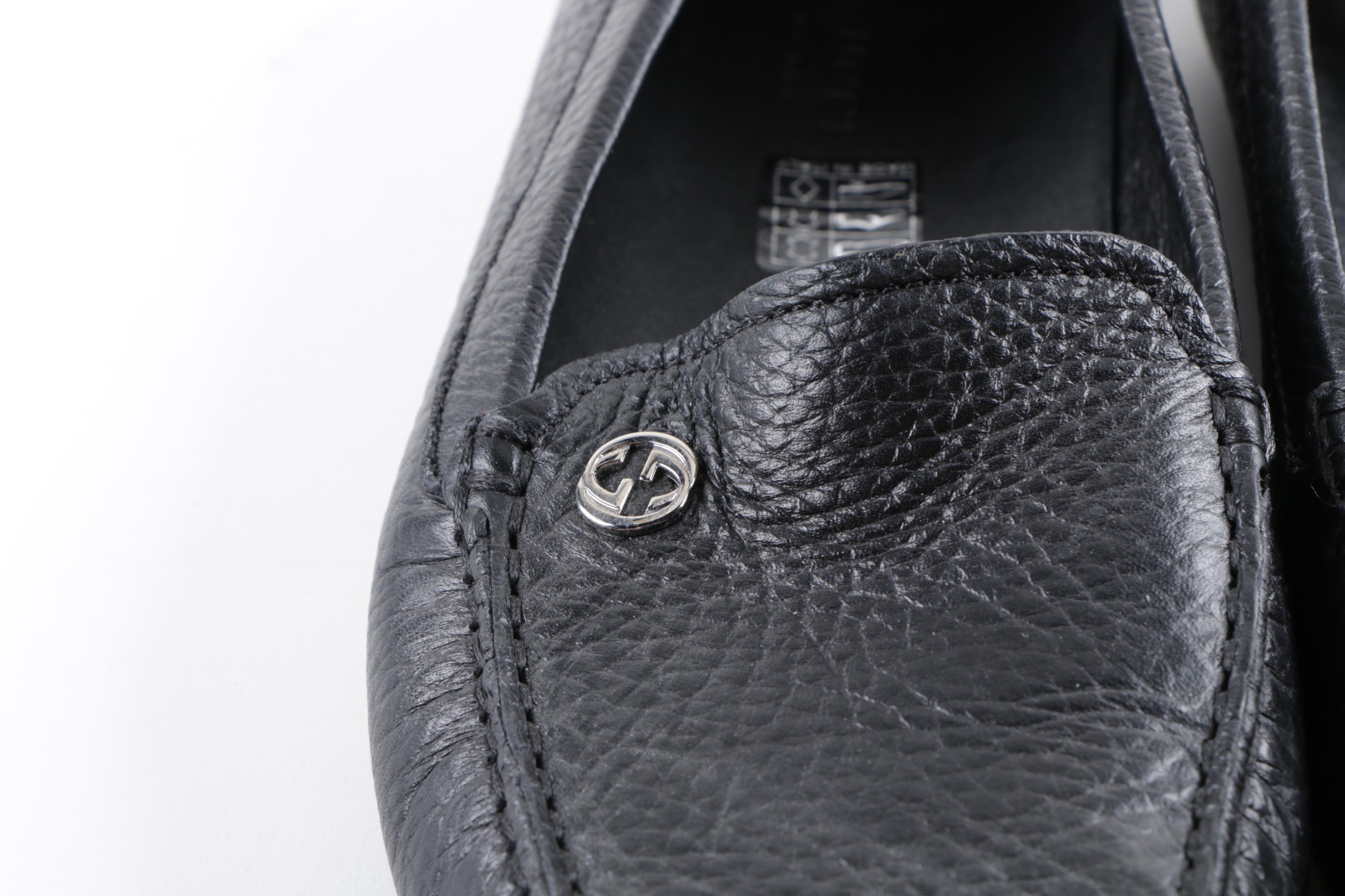 Women's Gucci Black Leather Loafers