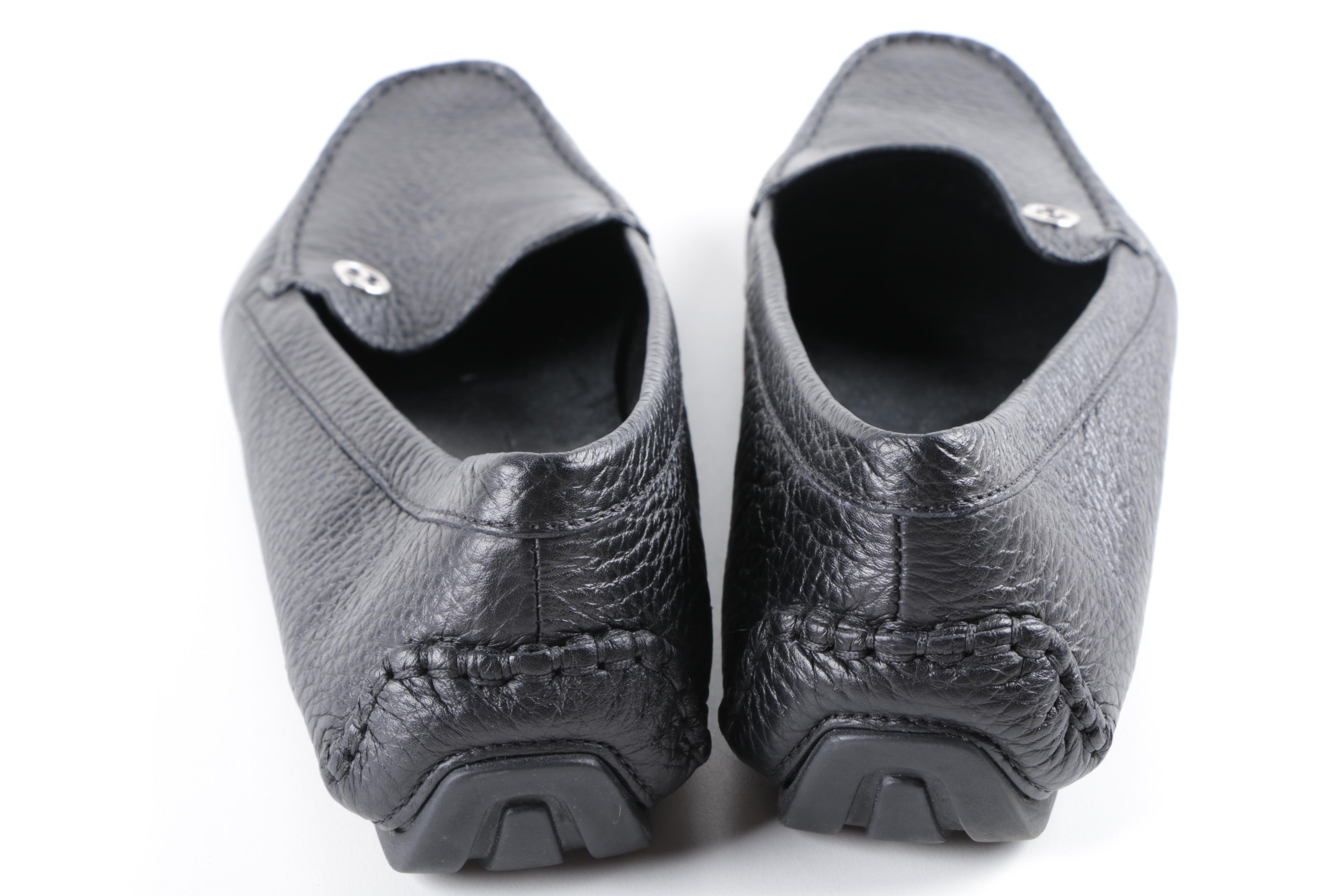Women's Gucci Black Leather Loafers