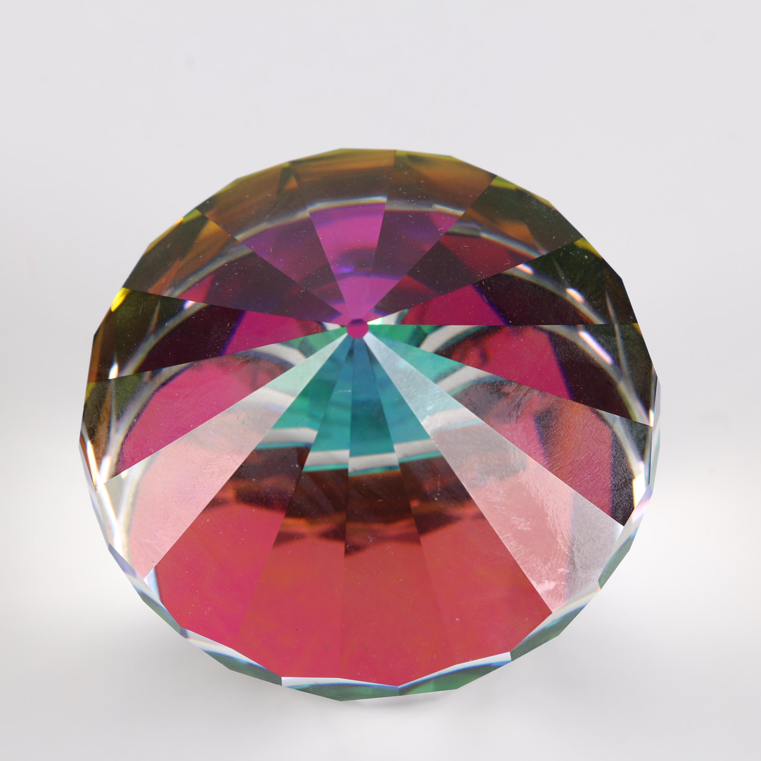 Swarovski Crystal Vitrail Paperweight with Other Vitrail Paperweights
