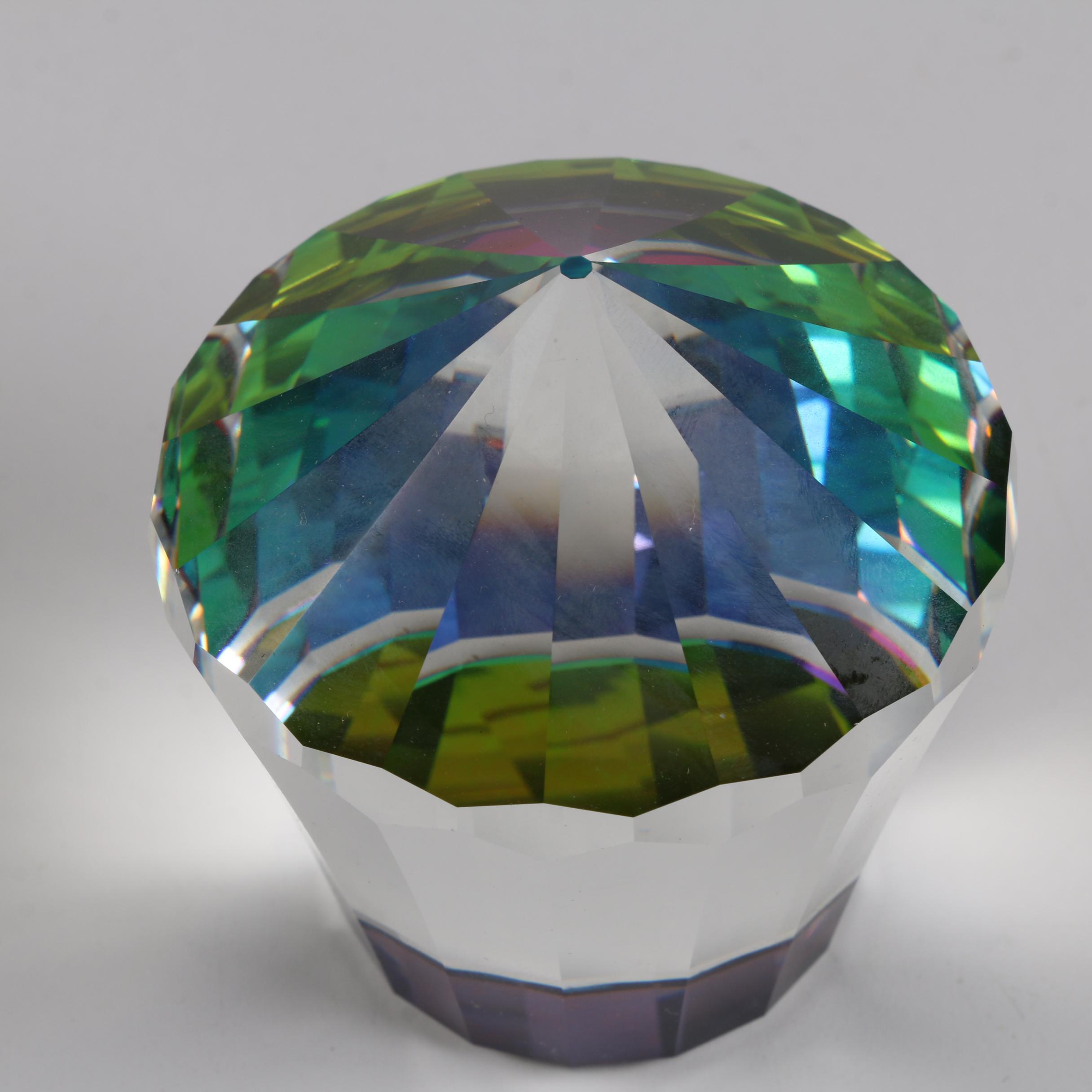 Swarovski Crystal Vitrail Paperweight with Other Vitrail Paperweights