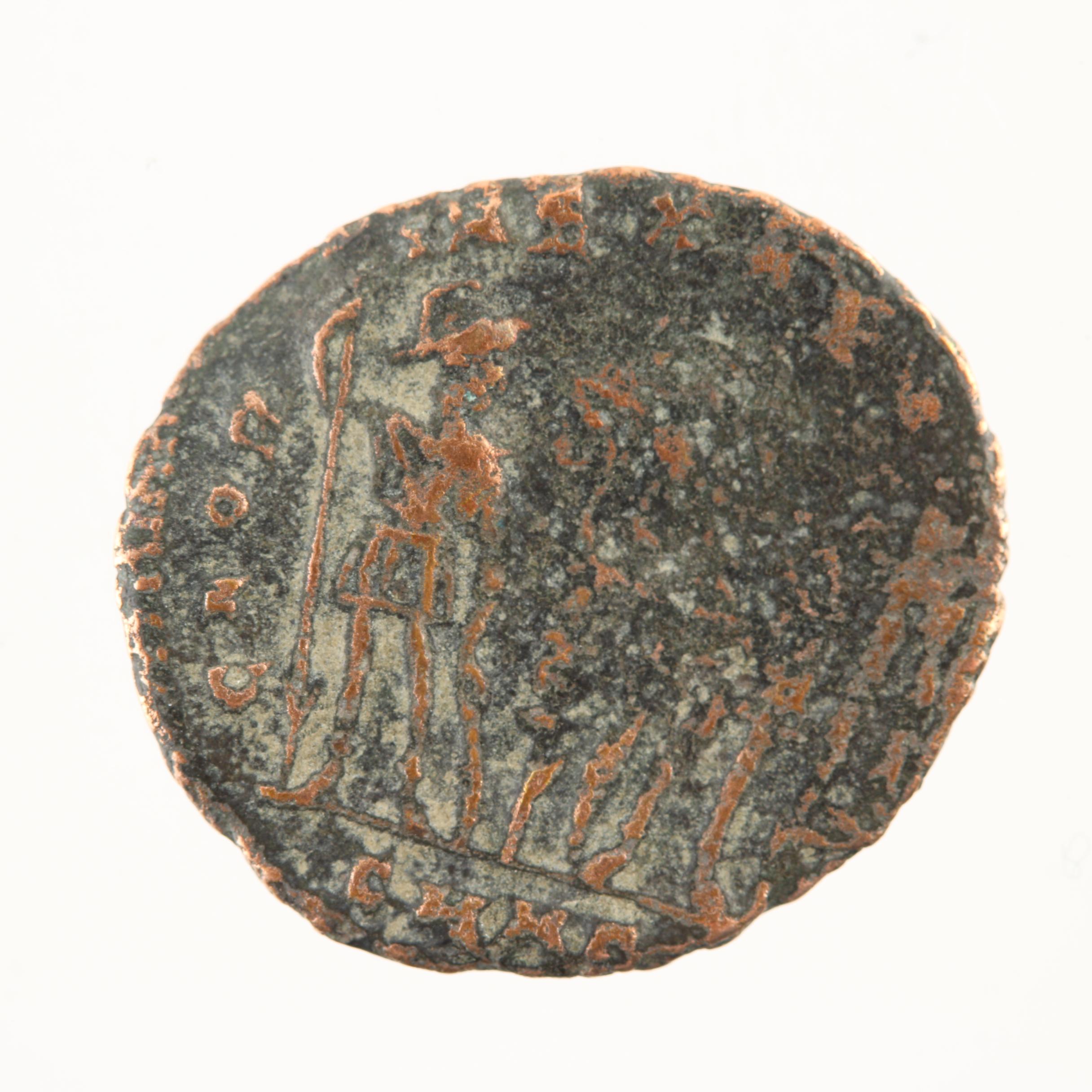 Ten Ancient Roman Imperial Bronze Coins from Constantine the Great's Era