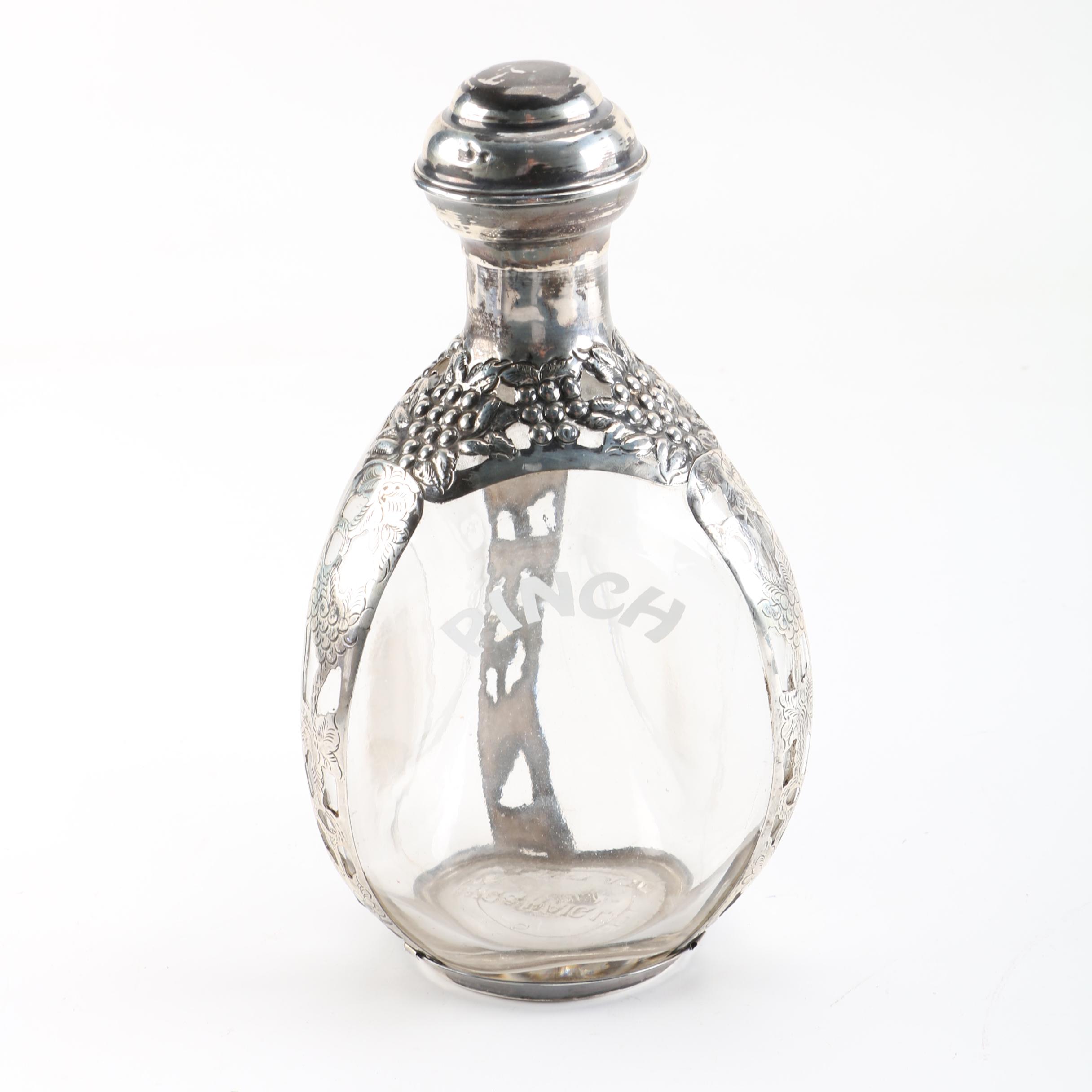 Haig & Haig Whiskey Pinch Decanter with Sterling Accents