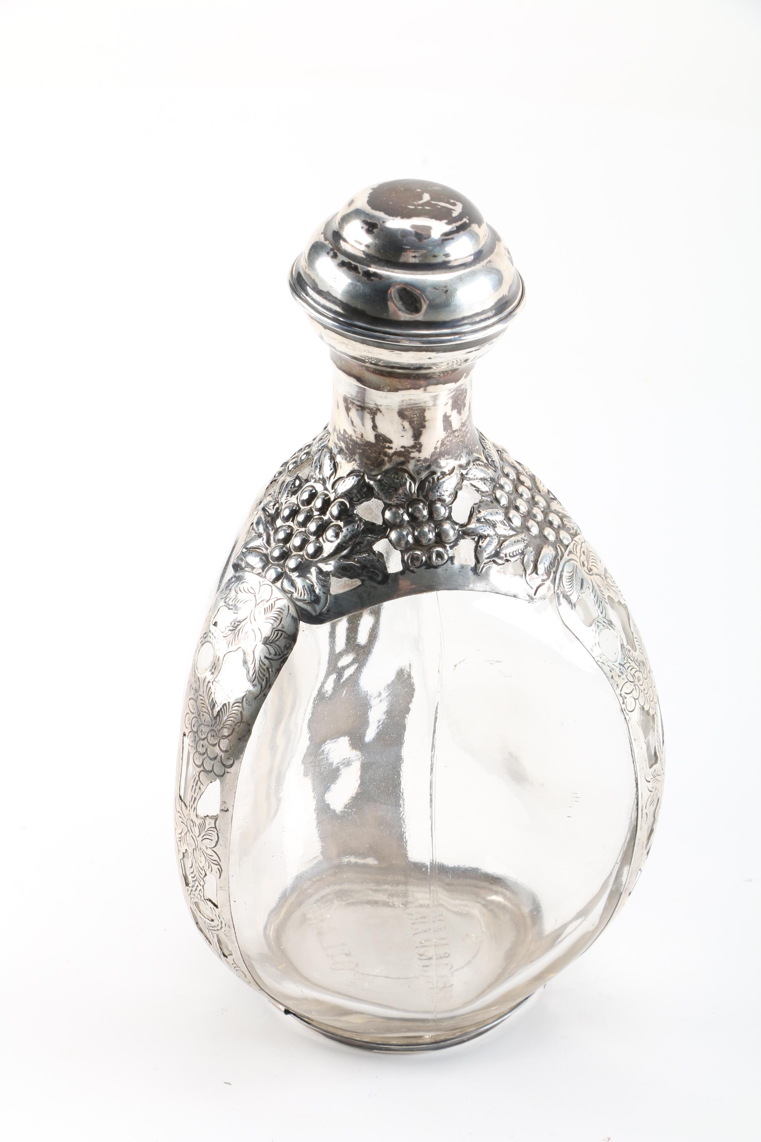 Haig & Haig Whiskey Pinch Decanter with Sterling Accents