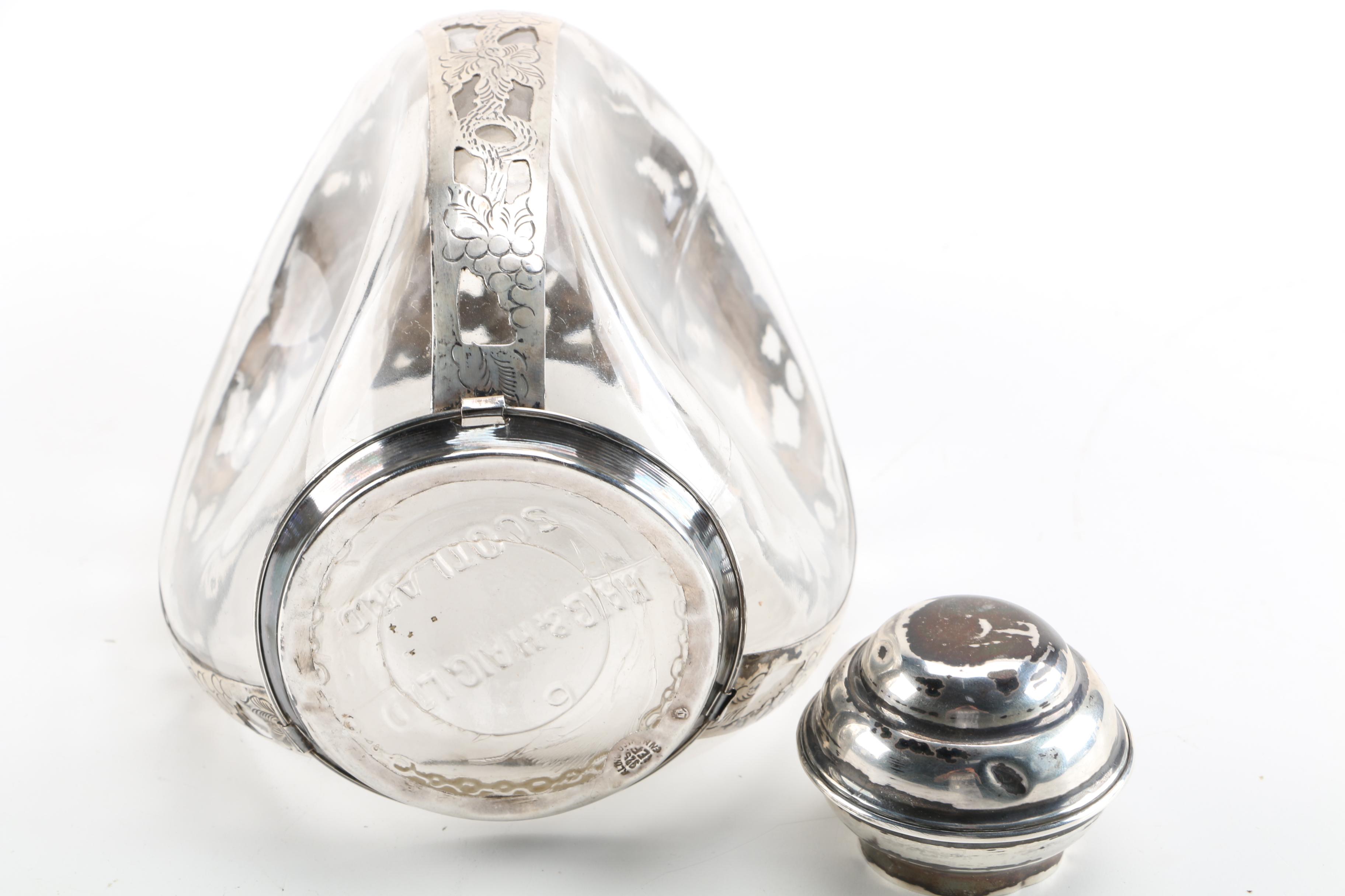 Haig & Haig Whiskey Pinch Decanter with Sterling Accents