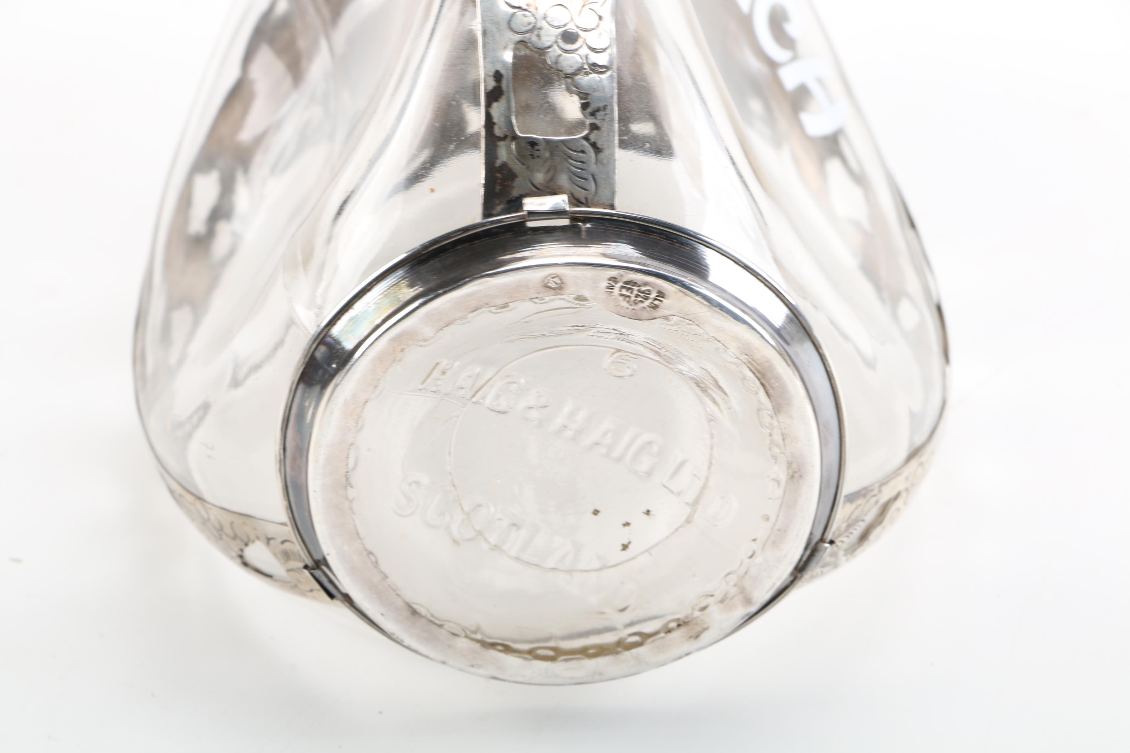Haig & Haig Whiskey Pinch Decanter with Sterling Accents