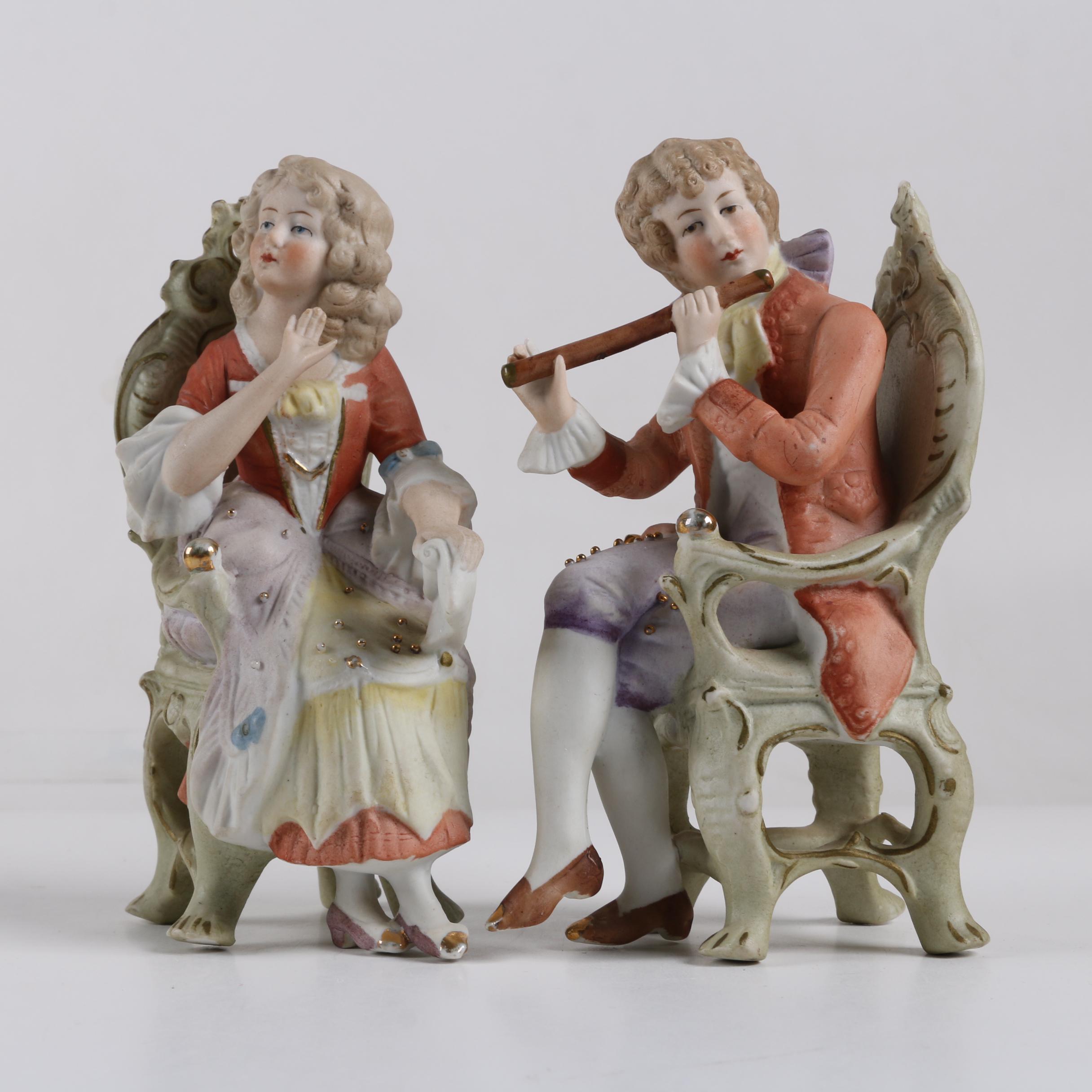 Victorian Style Ceramic Figurines