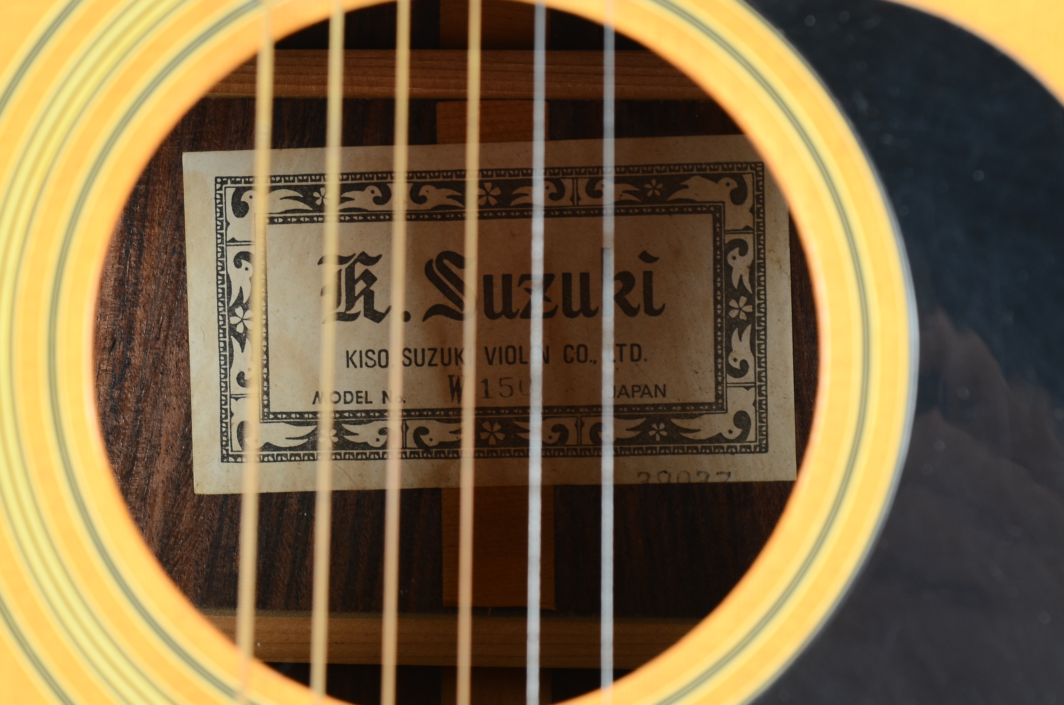 Vintage Suzuki W-150 Acoustic Guitar