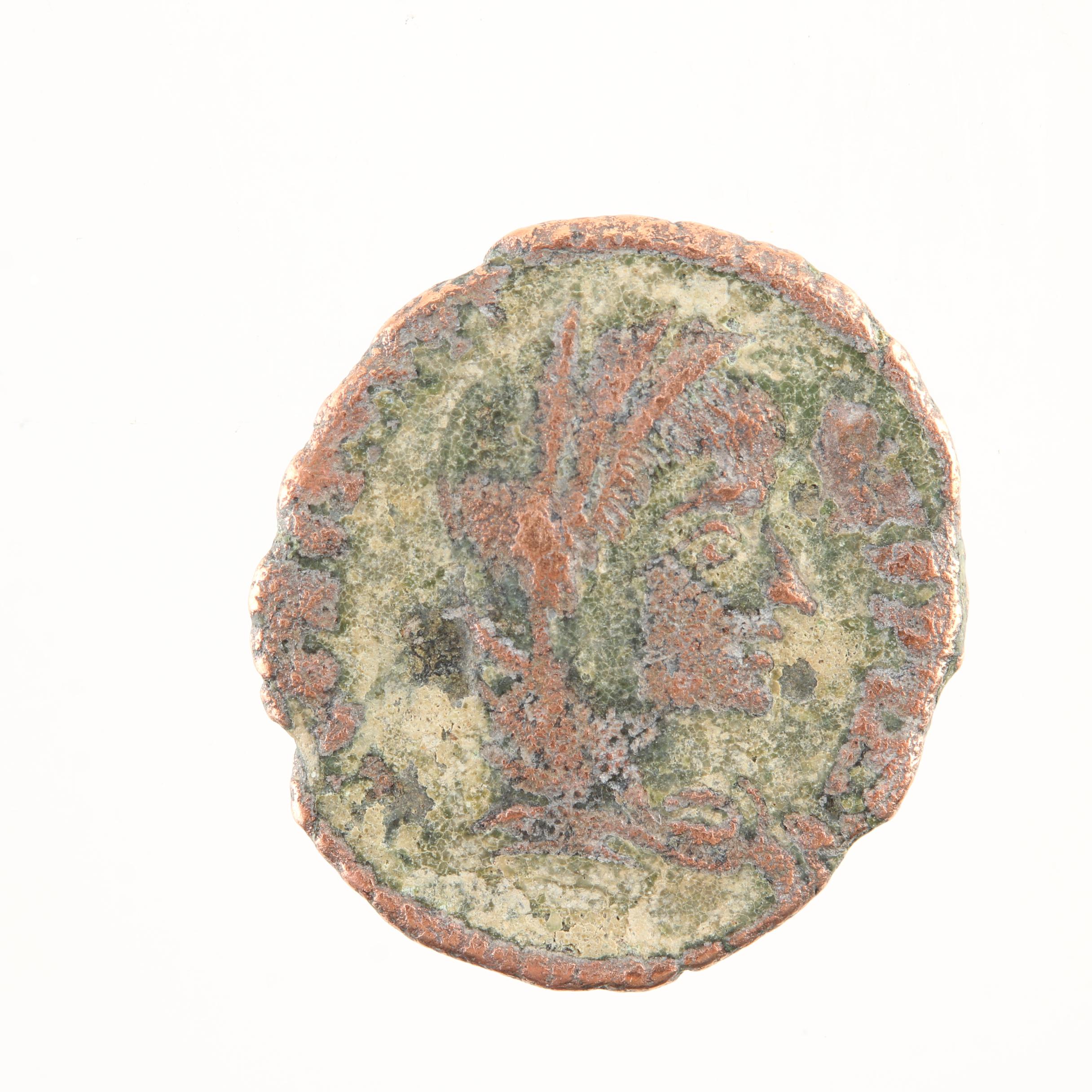 Ten Ancient Roman Imperial Bronze Coins from Constantine the Great's Era