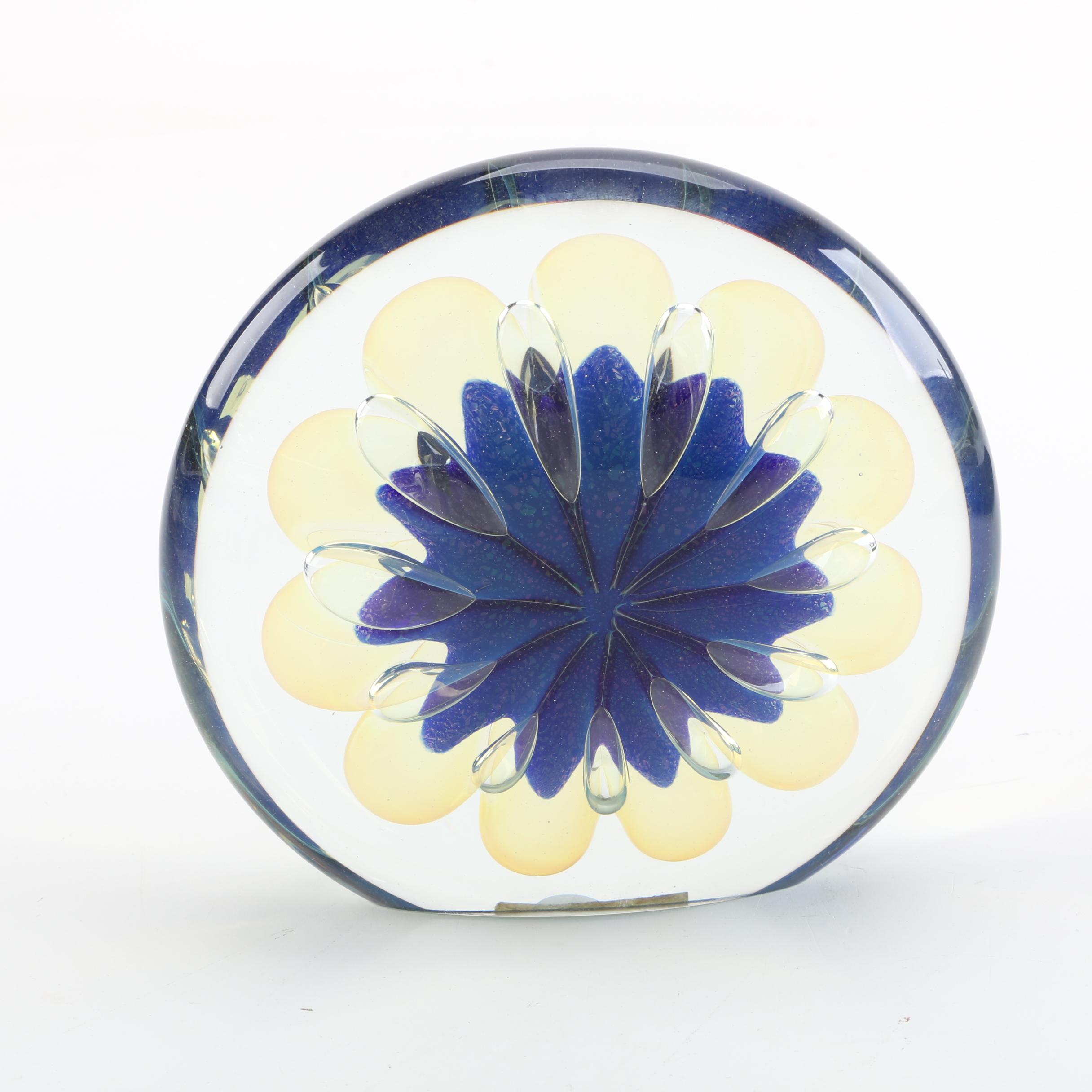 Art Glass Floral Sculpture