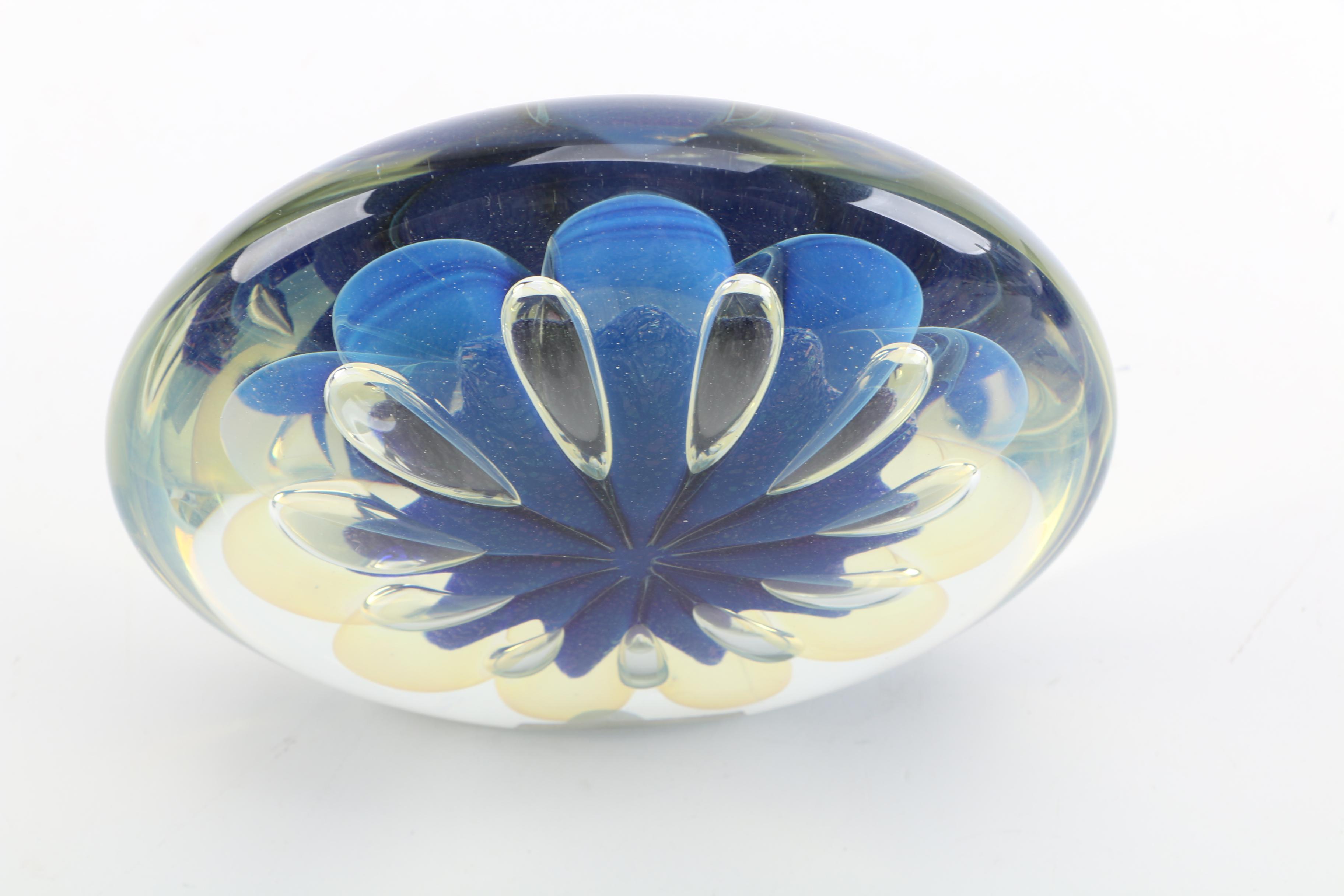 Art Glass Floral Sculpture