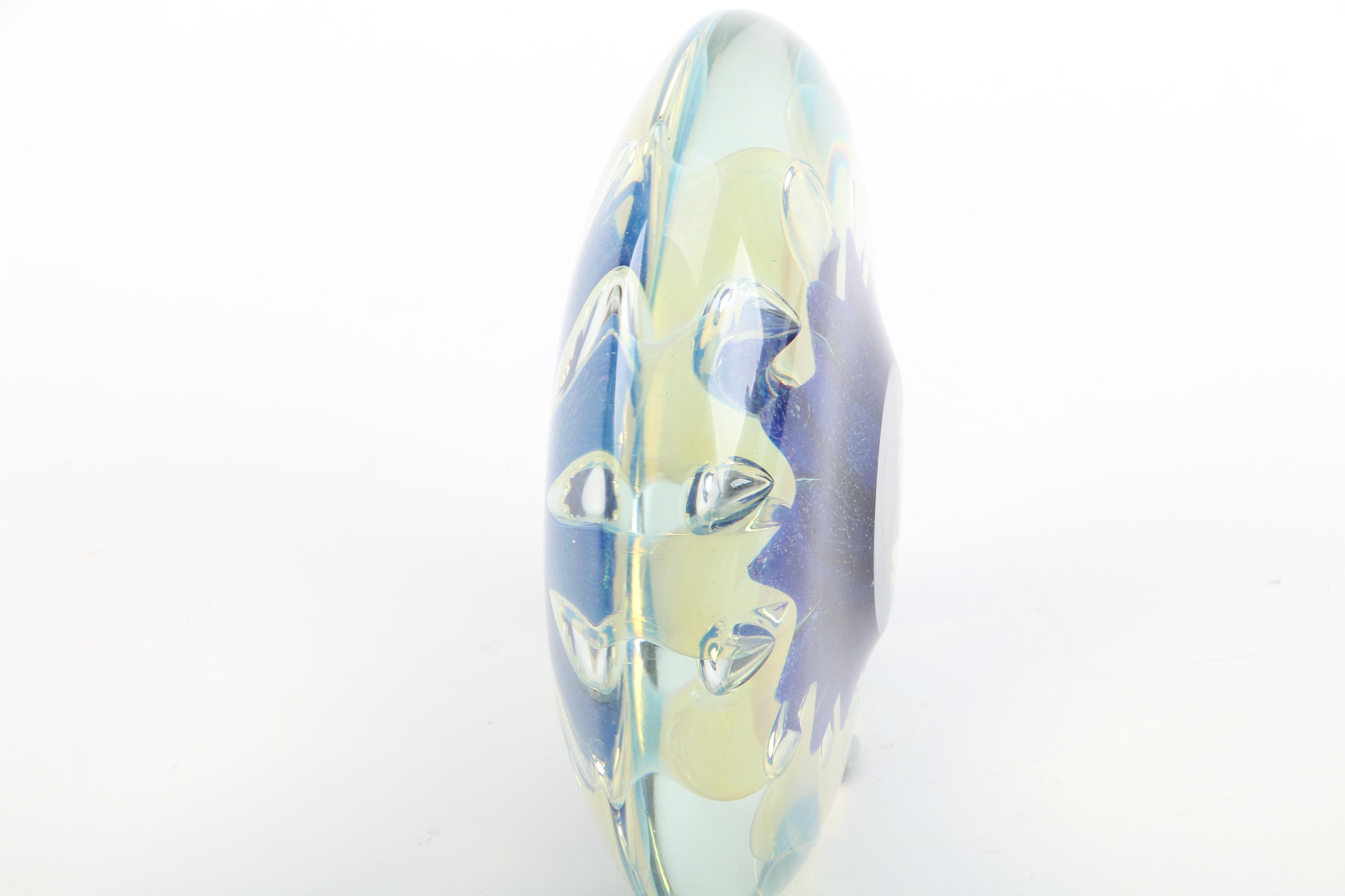 Art Glass Floral Sculpture