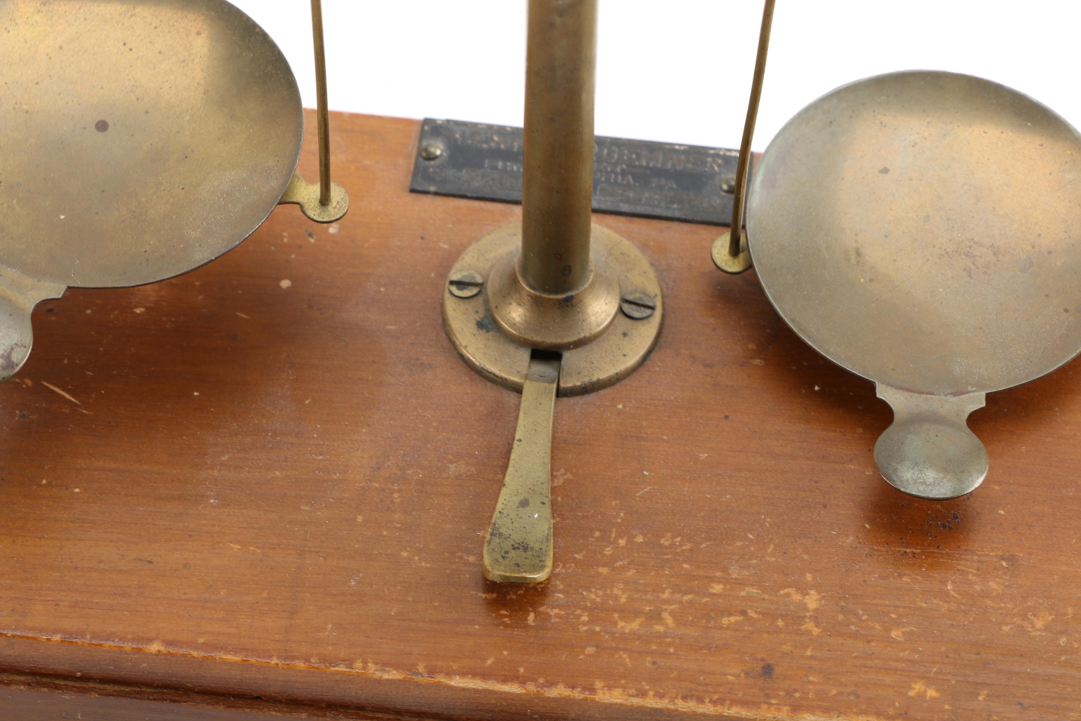 Vintage Henry Troemner Apothecary Scale