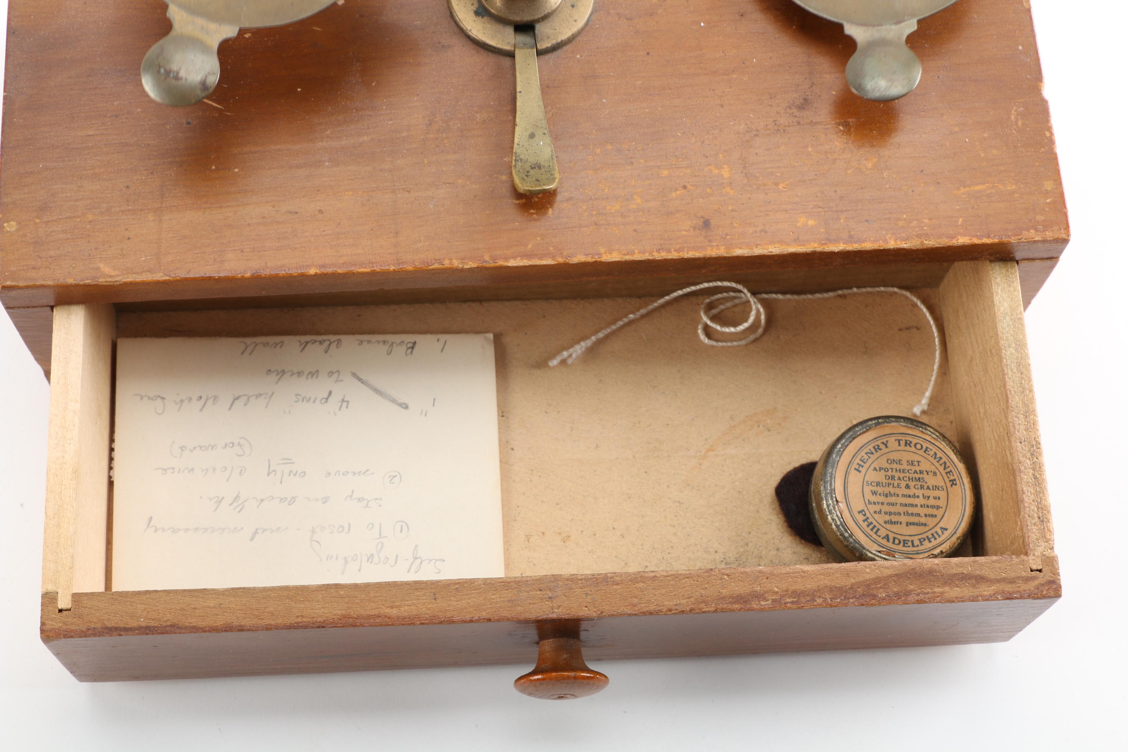 Vintage Henry Troemner Apothecary Scale